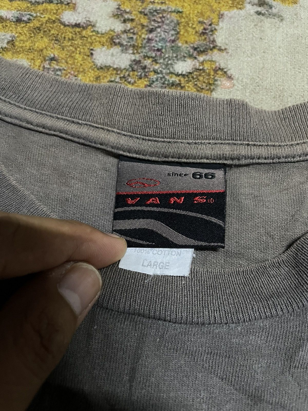 Vans × Vintage RARE Vintage Vans Old Skool shoes logo Tee 90s Size US L / EU 52-54 / 3 - 6 Thumbnail