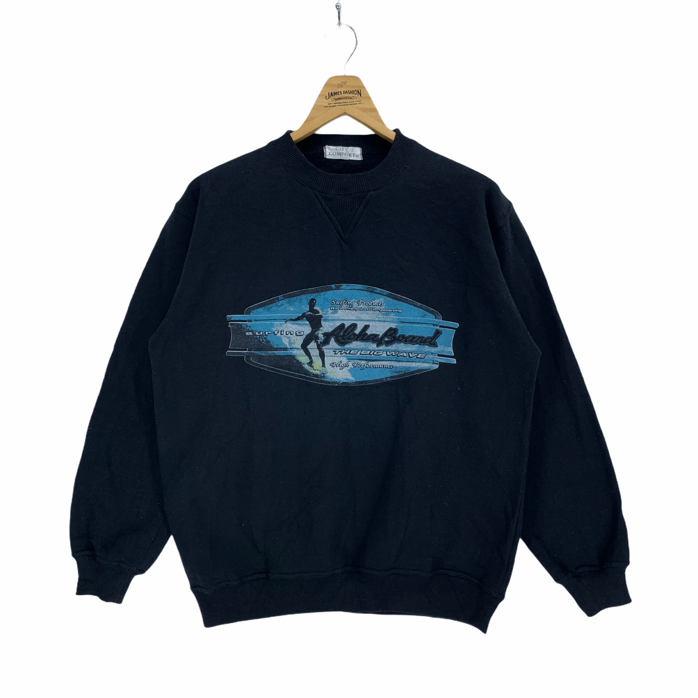 Japanese Brand Vintage Surfing Aloha Board Big Logo Sweatshirts #2946-46 Size US M / EU 48-50 / 2 - 1 Thumbnail