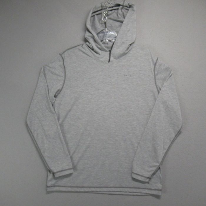Orvis Orvis Trout Bum Hoodie Mens L Gray Shirt Pullover Stretch
