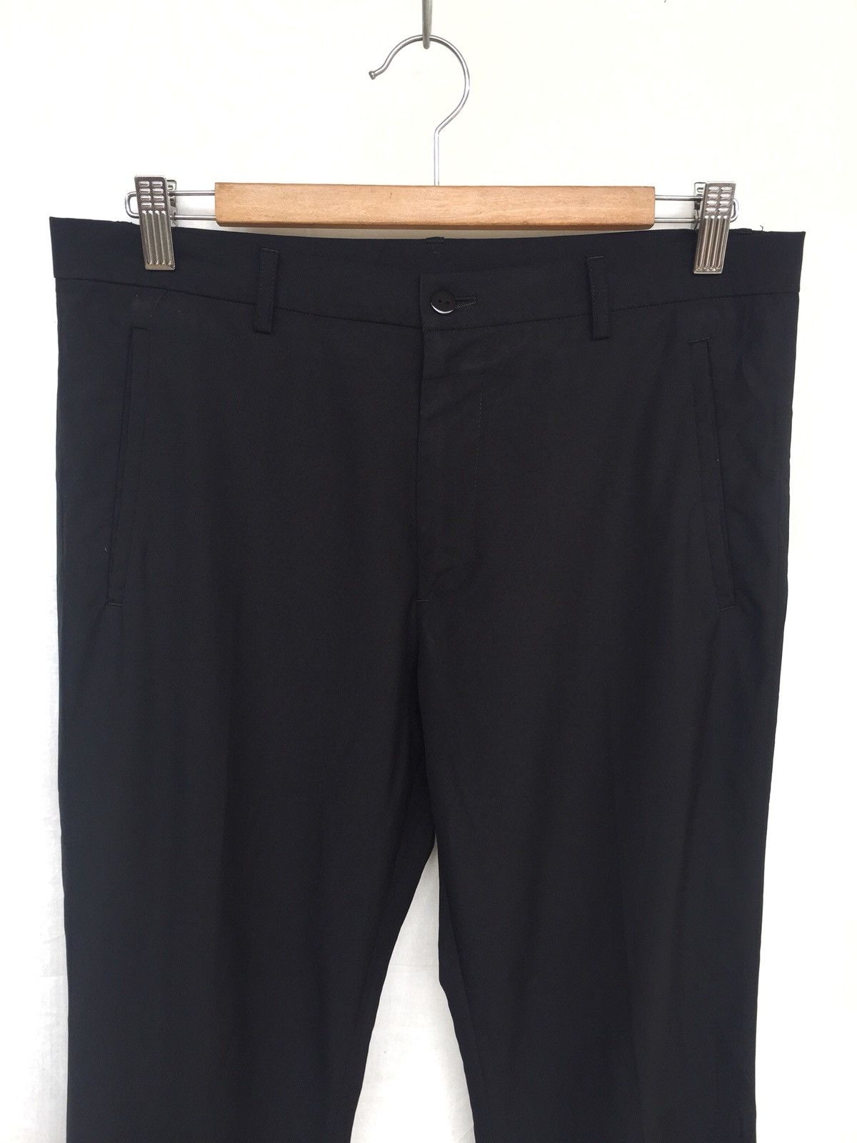 image of Gaultier Homme Objet x Jean Paul Gaultier Og Jean Paul Gaultier Homme Gabardine Baggy Pants in Blac