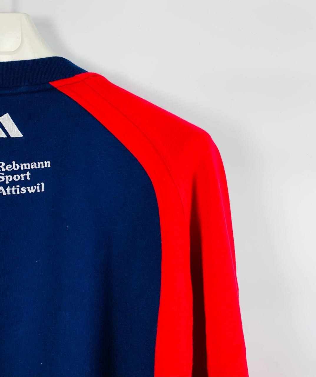 Adidas Adidas Vintage sweatshirt blue red XL Size US XL / EU 56 / 4 - 12 Thumbnail