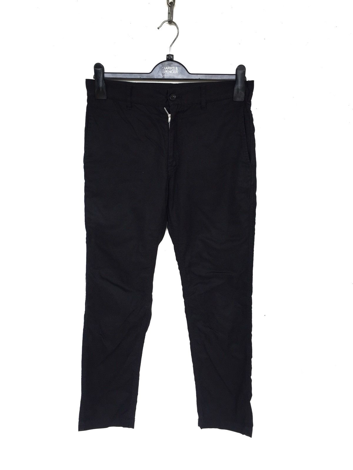 Comme des Garcons SS07 Comme des Garçons Homme Black Minimalist Slim Fit Pants Size US 30 / EU 46 - 3 Thumbnail