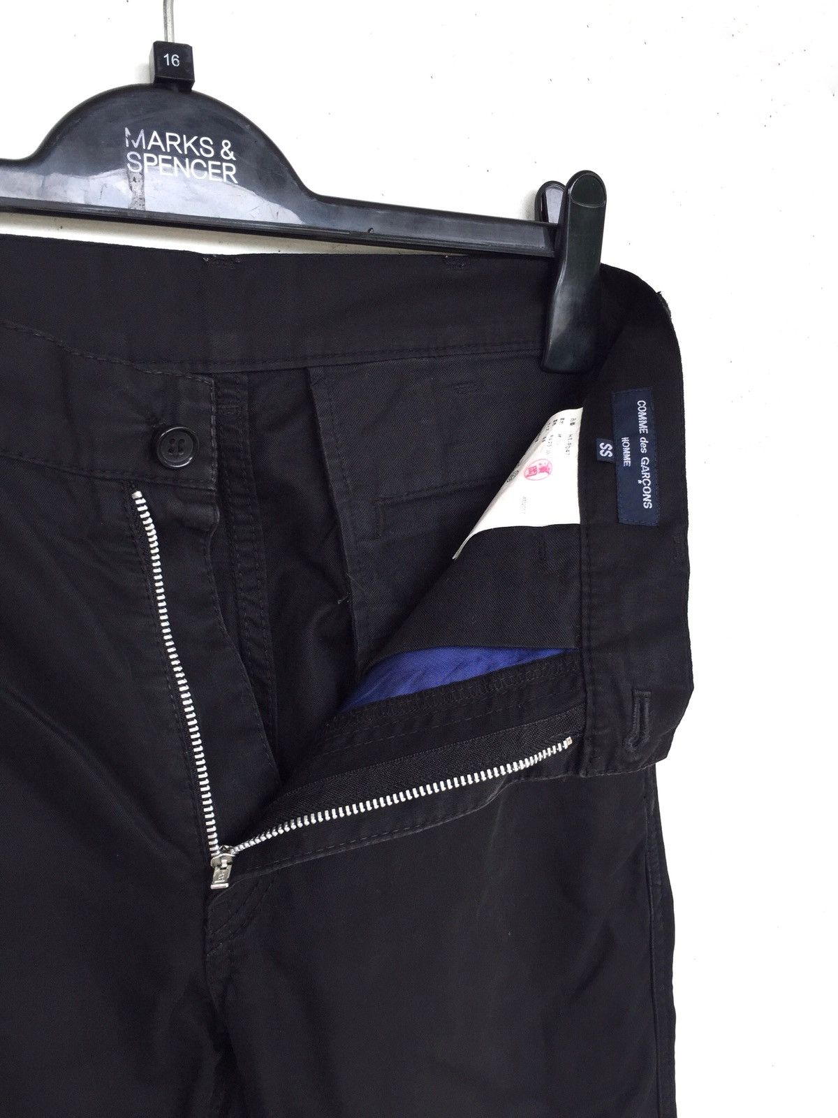 Comme des Garcons SS07 Comme des Garçons Homme Black Minimalist Slim Fit Pants Size US 30 / EU 46 - 8 Thumbnail
