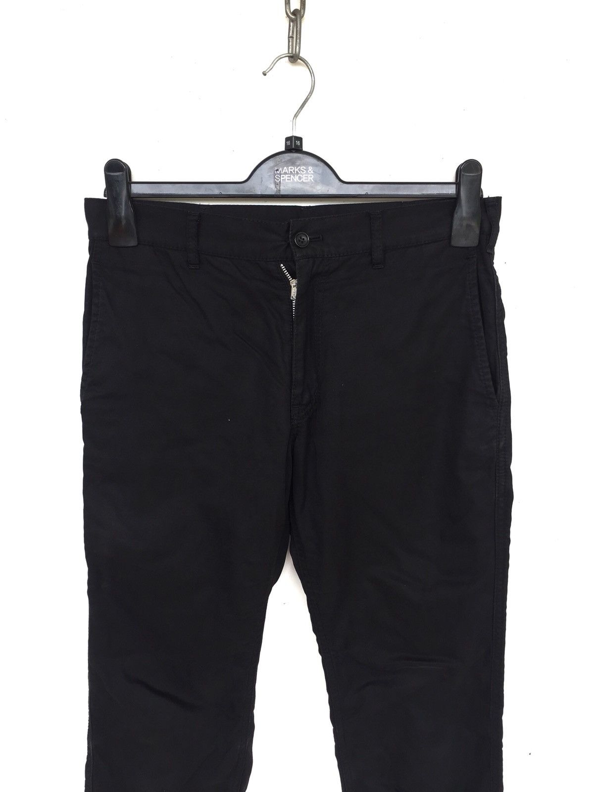 Comme des Garcons SS07 Comme des Garçons Homme Black Minimalist Slim Fit Pants Size US 30 / EU 46 - 5 Thumbnail