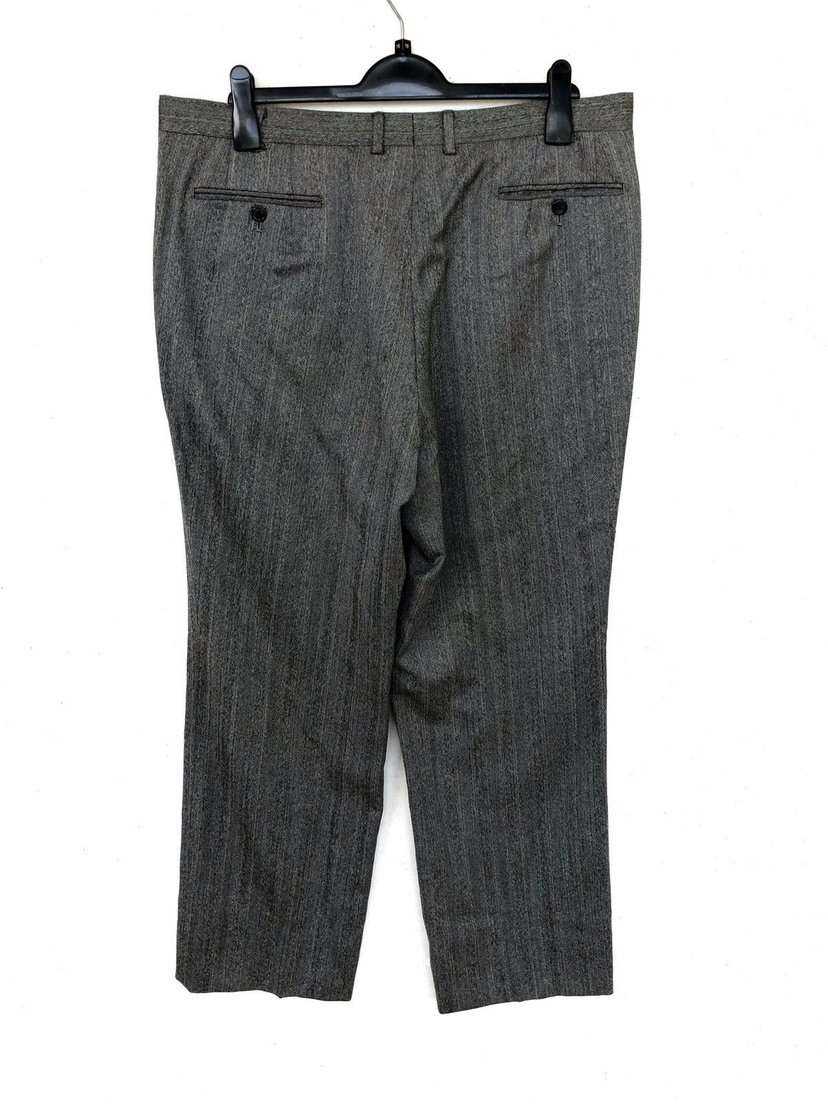 Lanvin GRAIL🔥Lanvin Paris Grey Striped Wool Oversized Baggy Pants Size US 38 / EU 54 - 6 Thumbnail