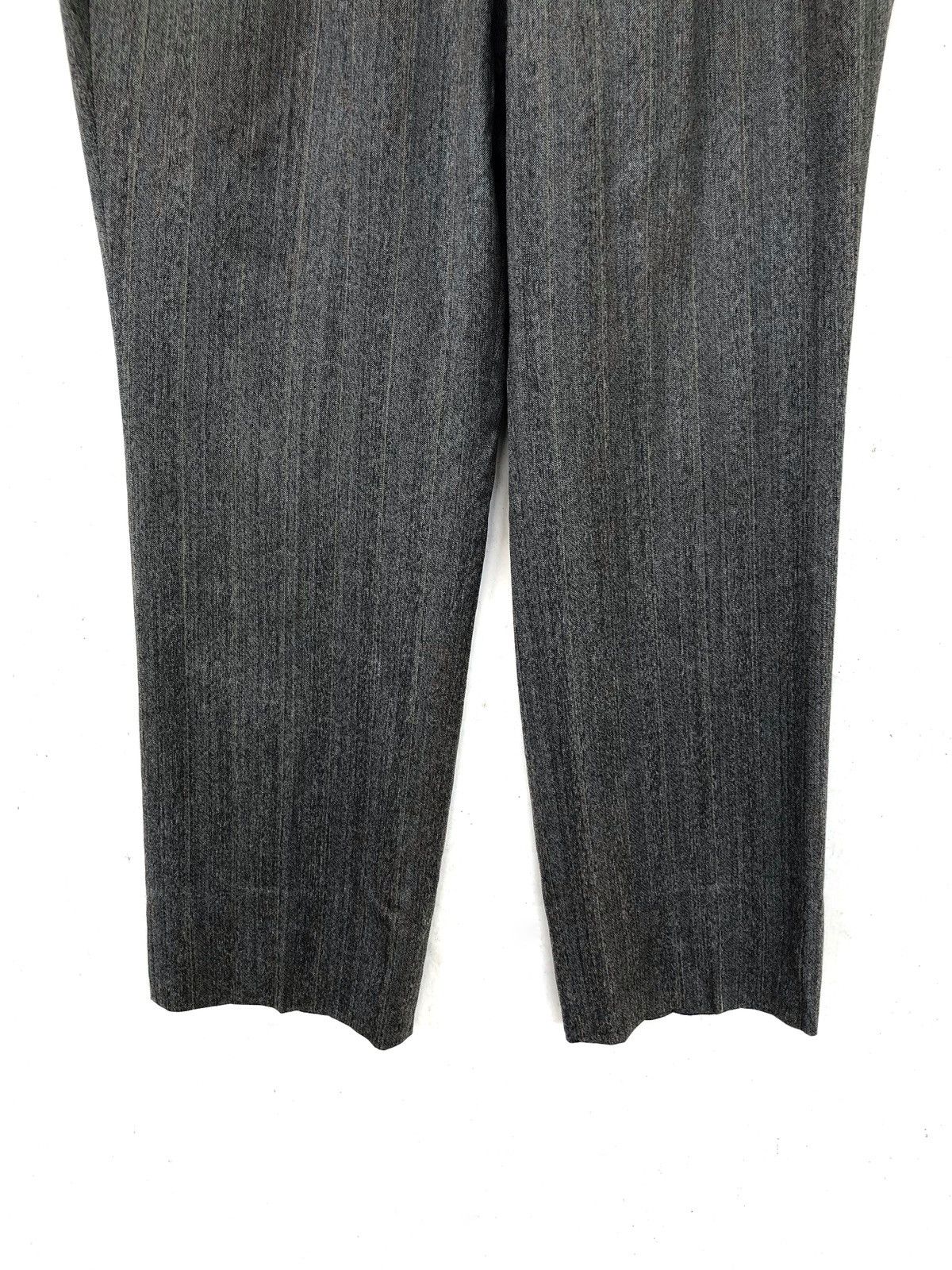 Lanvin GRAIL🔥Lanvin Paris Grey Striped Wool Oversized Baggy Pants Size US 38 / EU 54 - 4 Thumbnail