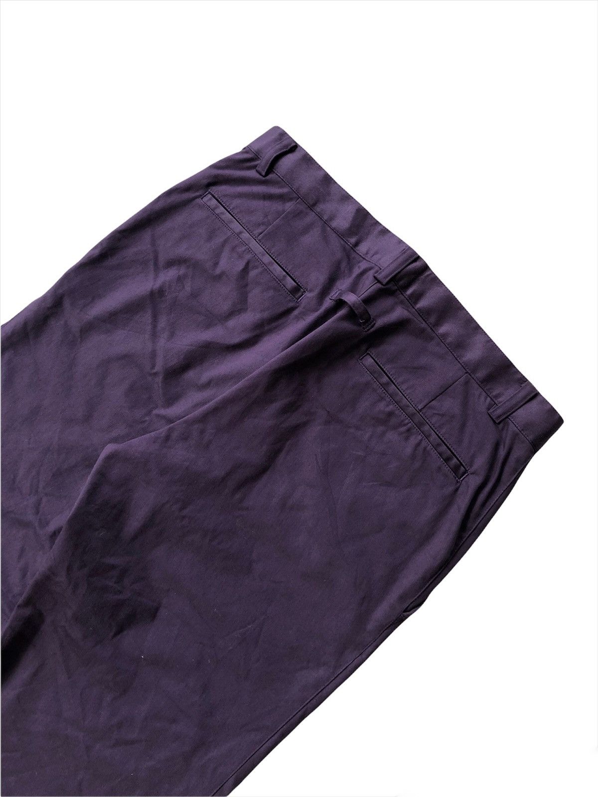 Gaultier Homme Objet 1990s Jean Paul Gaultier Midnight Purple Gabardine Pants Size US 30 / EU 46 - 5 Thumbnail