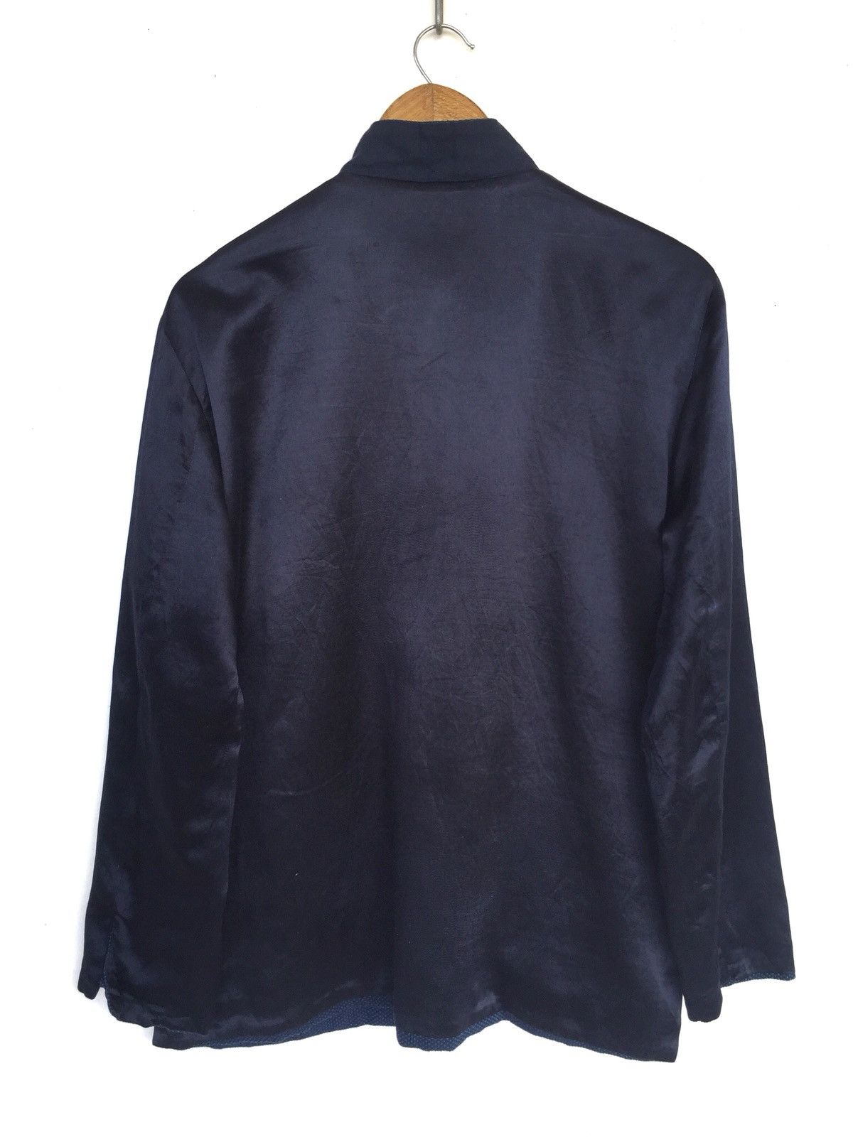 Blue Blue Japan OG Blue Blue 🇯🇵 Indigo Rayon Mandarin Collar Jacket Size US L / EU 52-54 / 3 - 13 Thumbnail