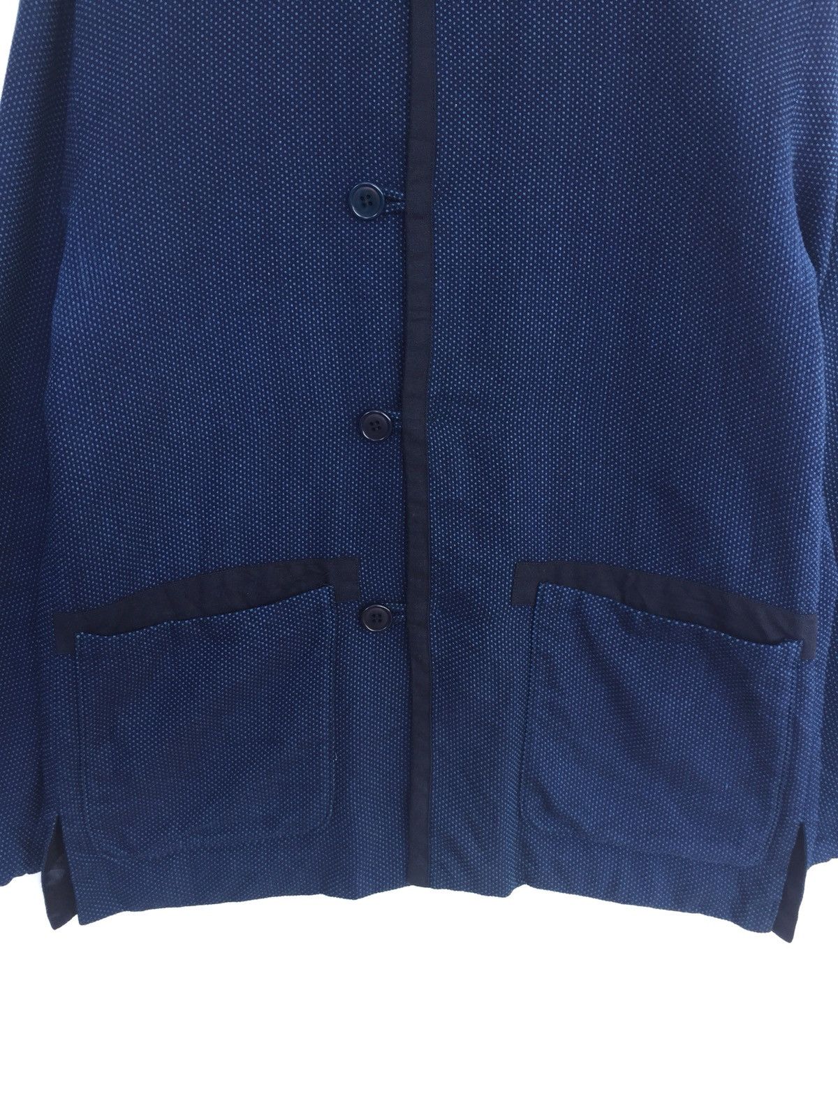 Blue Blue Japan OG Blue Blue 🇯🇵 Indigo Rayon Mandarin Collar Jacket Size US L / EU 52-54 / 3 - 4 Thumbnail