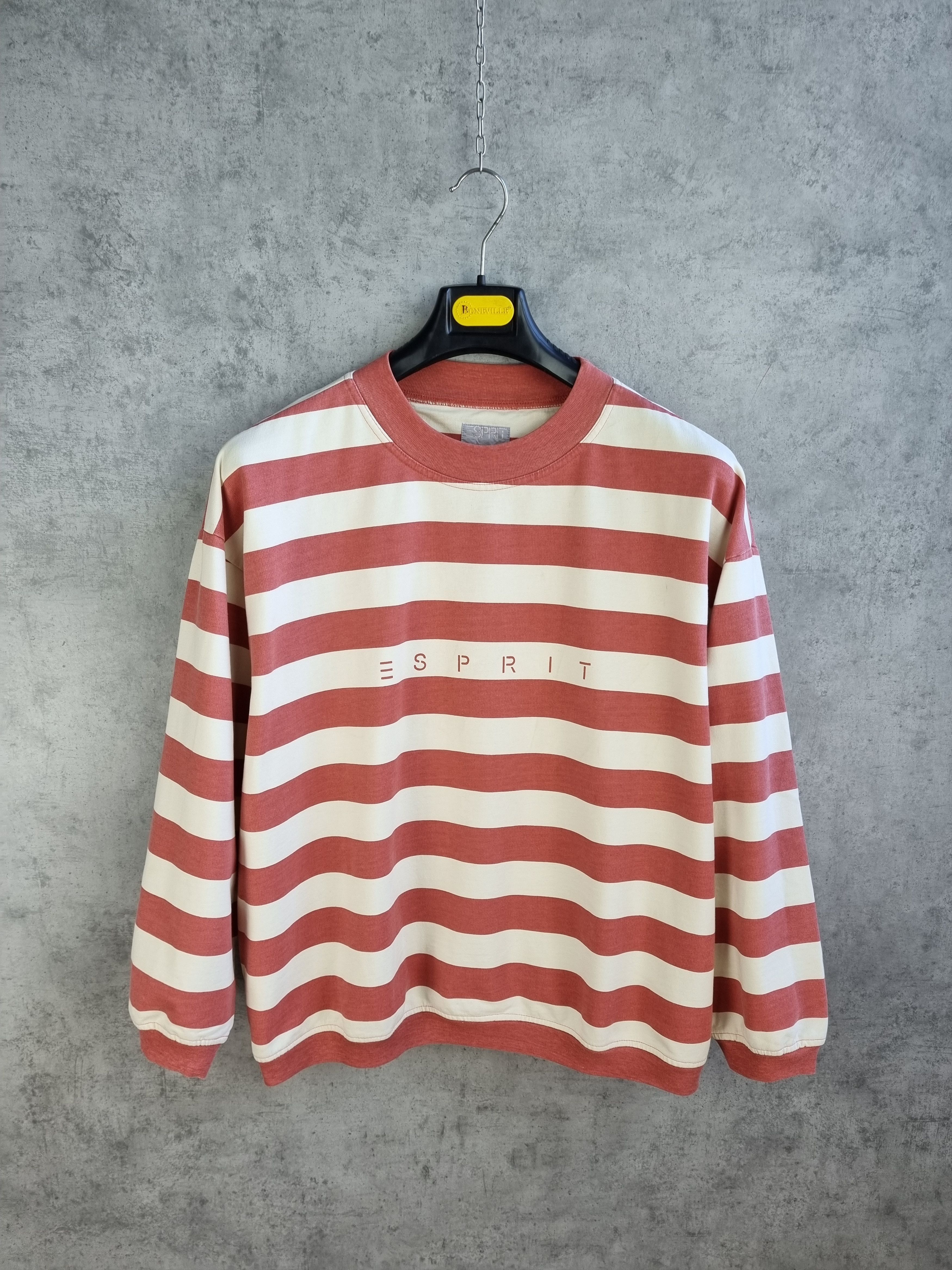 Esprit × Vintage Rare Vintage Esprit Light Sweatshirt Marina Stripes Size US M / EU 48-50 / 2 - 1 Thumbnail