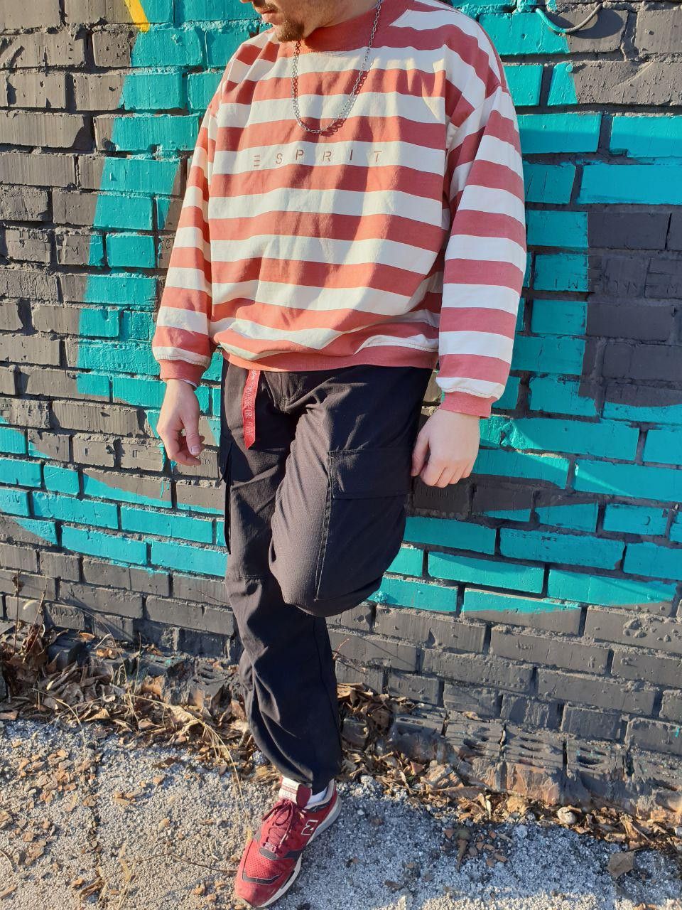 Esprit × Vintage Rare Vintage Esprit Light Sweatshirt Marina Stripes Size US M / EU 48-50 / 2 - 7 Thumbnail