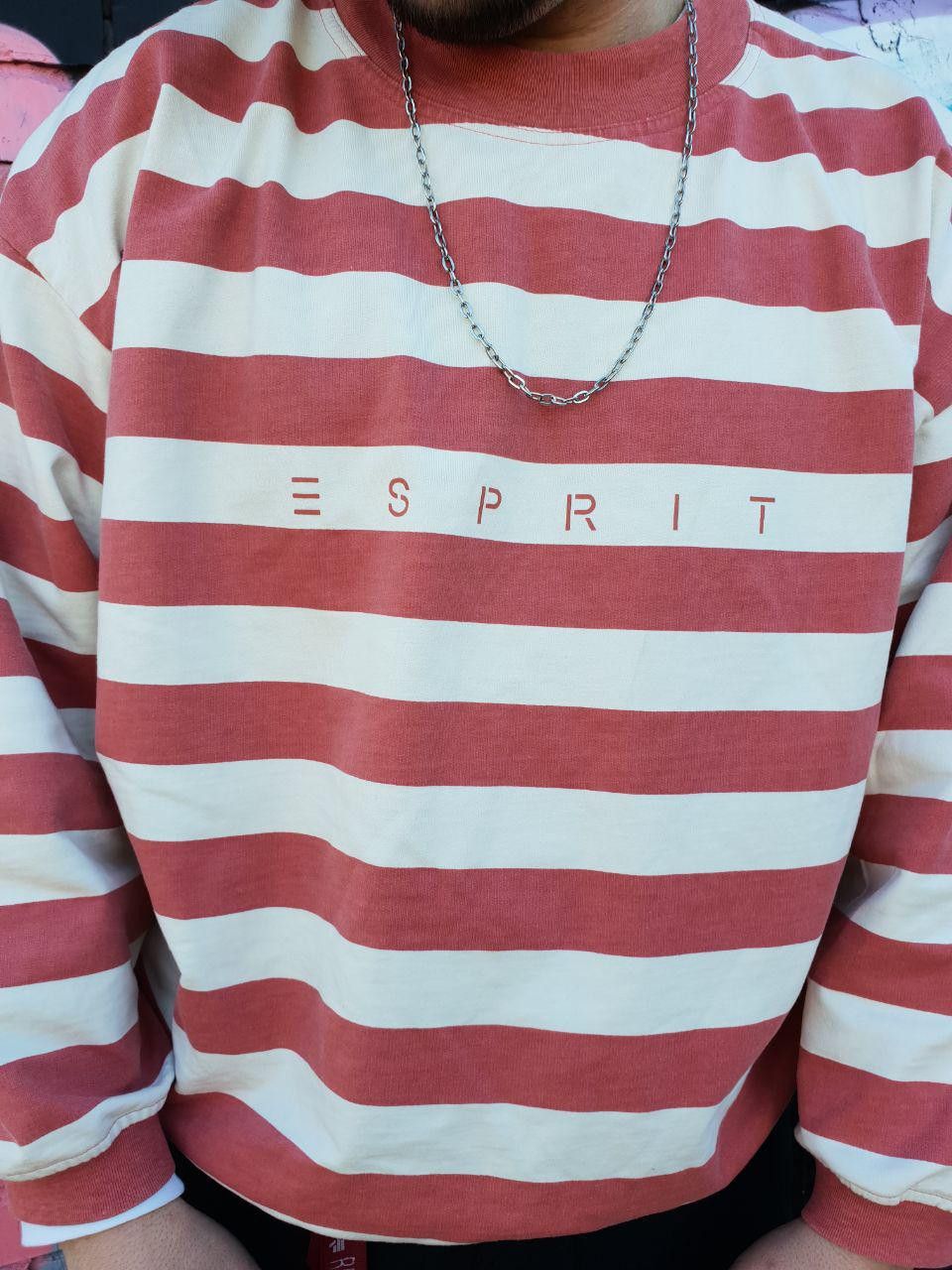 Esprit × Vintage Rare Vintage Esprit Light Sweatshirt Marina Stripes Size US M / EU 48-50 / 2 - 8 Thumbnail