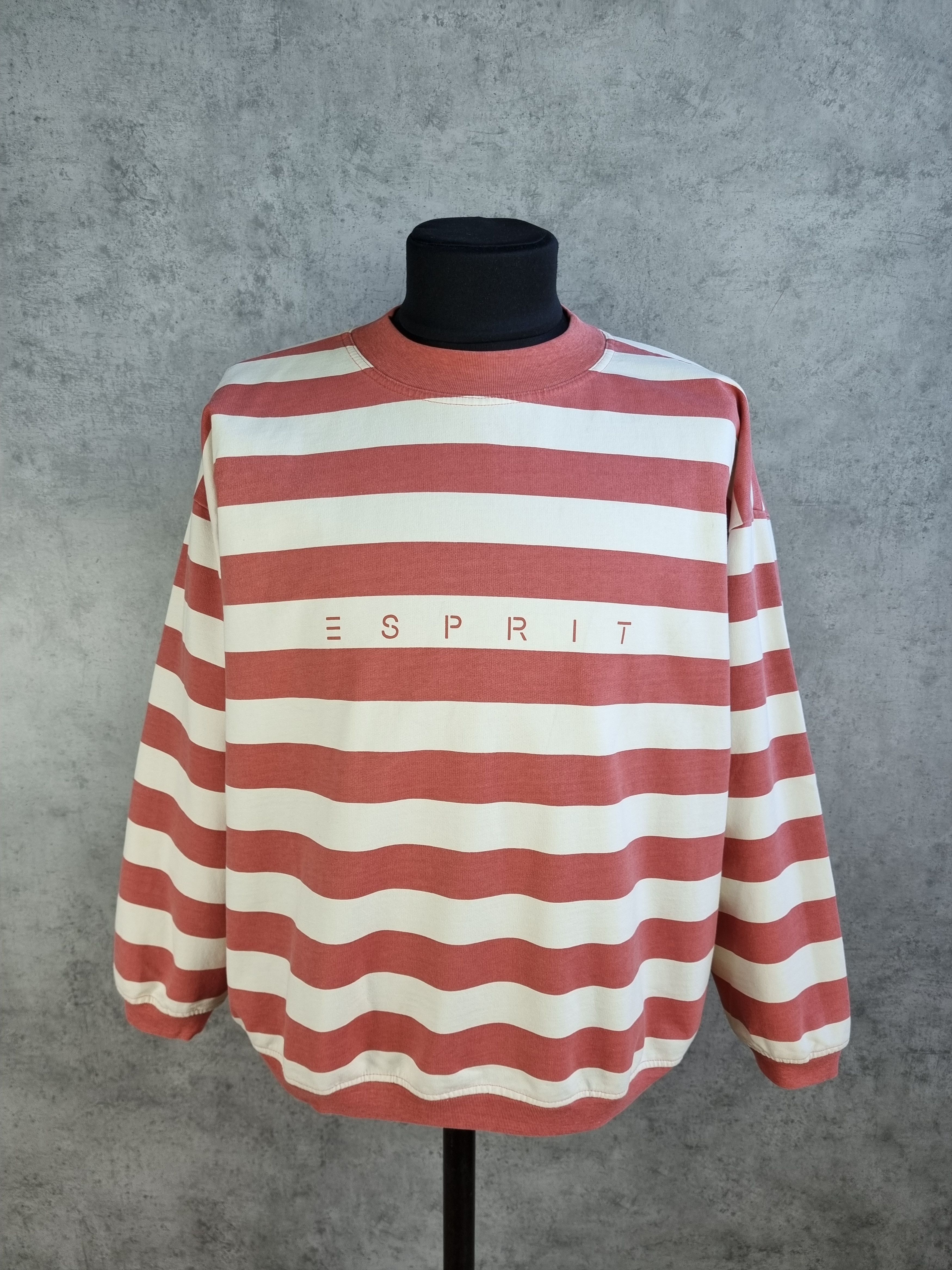 Esprit × Vintage Rare Vintage Esprit Light Sweatshirt Marina Stripes Size US M / EU 48-50 / 2 - 3 Thumbnail