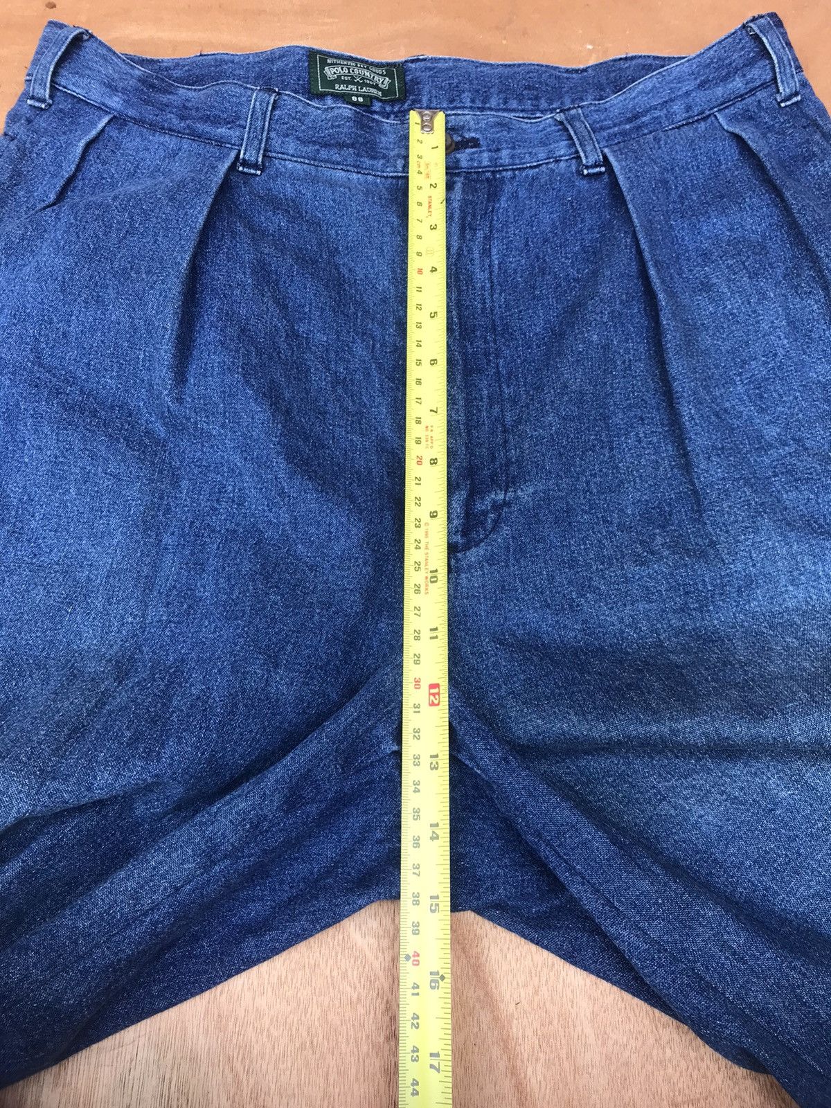Polo Ralph Lauren RARE Vintage 80s Polo Country Ralph Lauren indigo blue Size US 31 - 15 Thumbnail