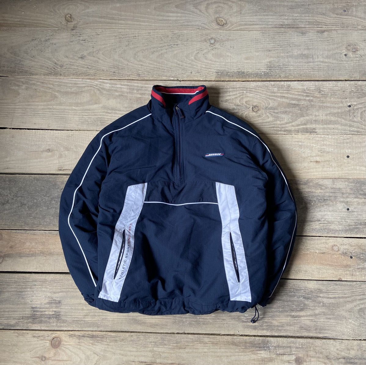 image of Reebok Very Puffer Jacket Anorak Y2K in Blue, Men's (Size Medium)