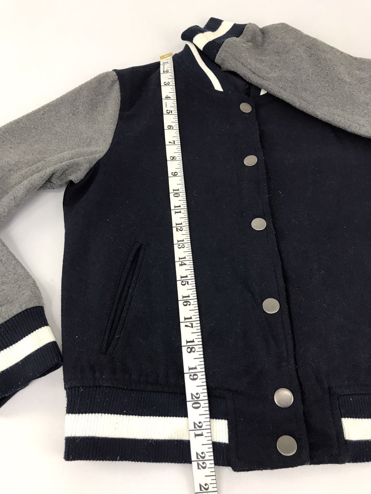 Japanese Brand Ozoc Varsity Jacket Wool Quilted Inner Snap Button Style Size S / US 4 / IT 40 - 10 Thumbnail