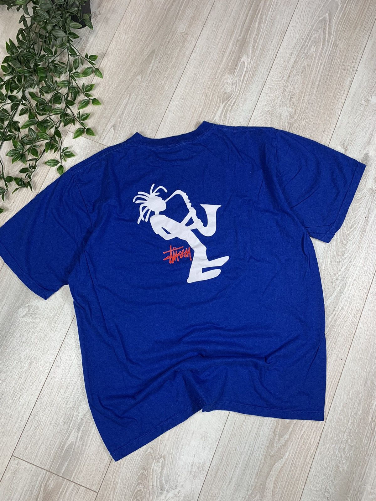 Streetwear × Stussy × Vintage Stussy Trumpet Stickman Jazz