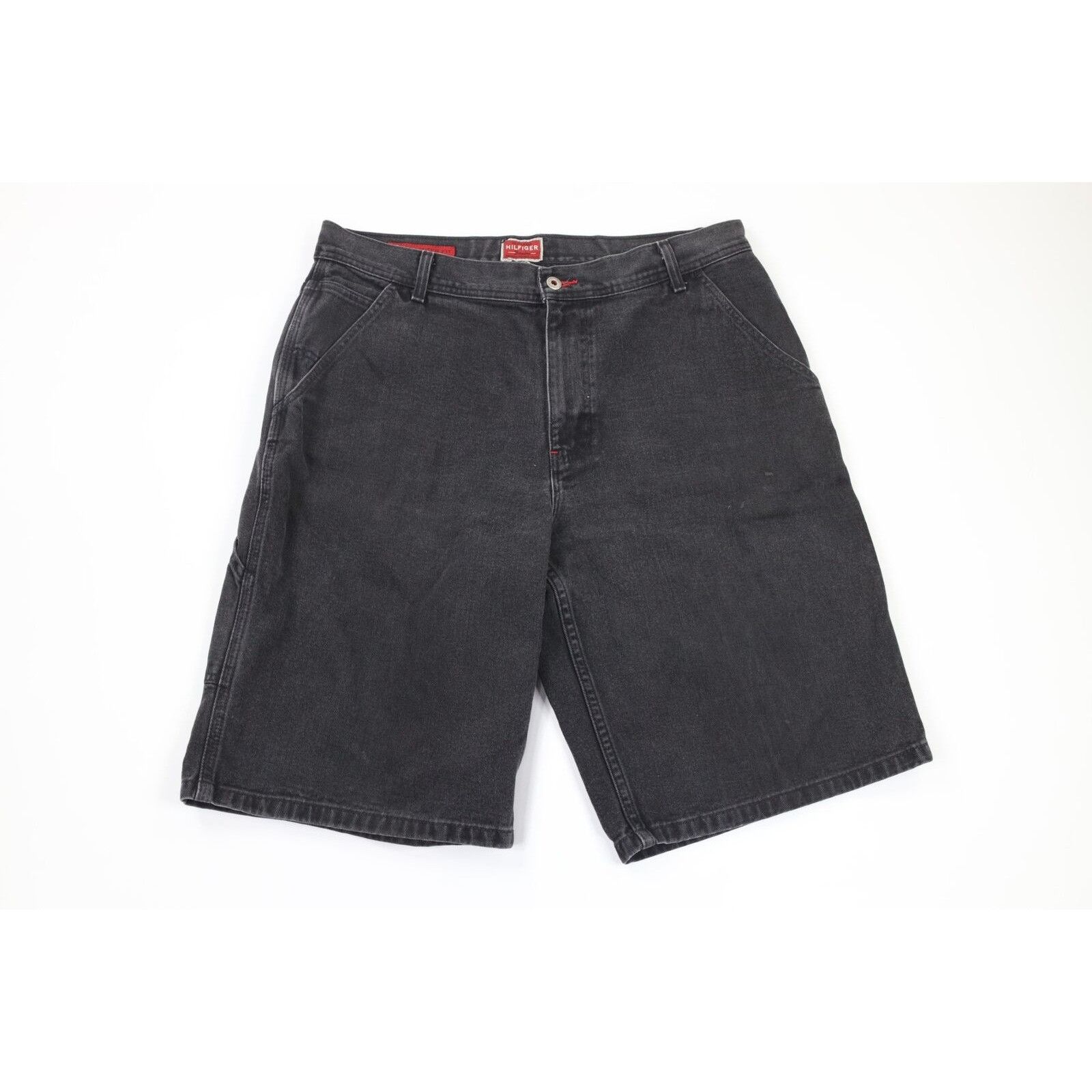 Vintage Tommy Hilfiger Spell Out Baggy Denim Shorts Jorts