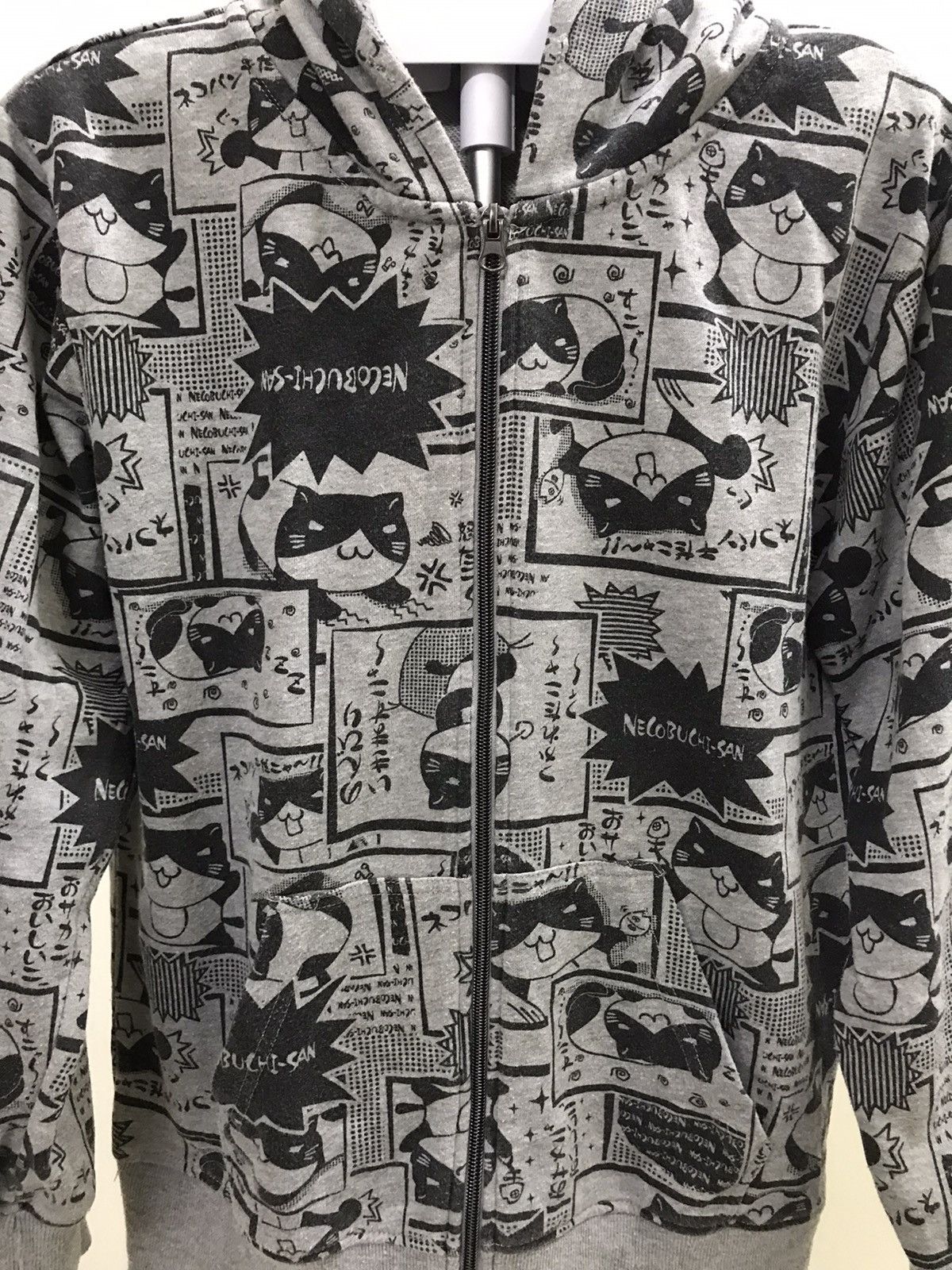 Anime × Cartoon Network × Vintage Vintage Anime Hoodie Full Print Necobuchi San Anime Size US M / EU 48-50 / 2 - 2 Thumbnail