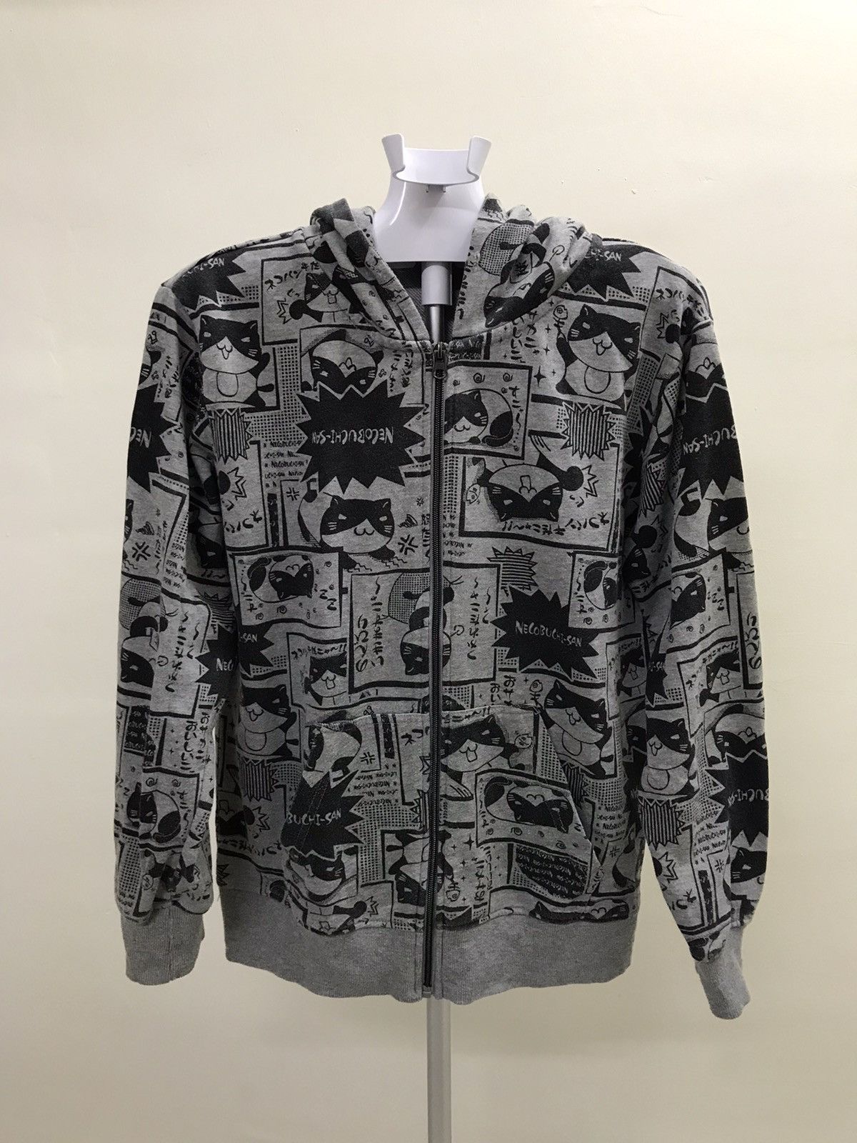Anime × Cartoon Network × Vintage Vintage Anime Hoodie Full Print Necobuchi San Anime Size US M / EU 48-50 / 2 - 1 Thumbnail