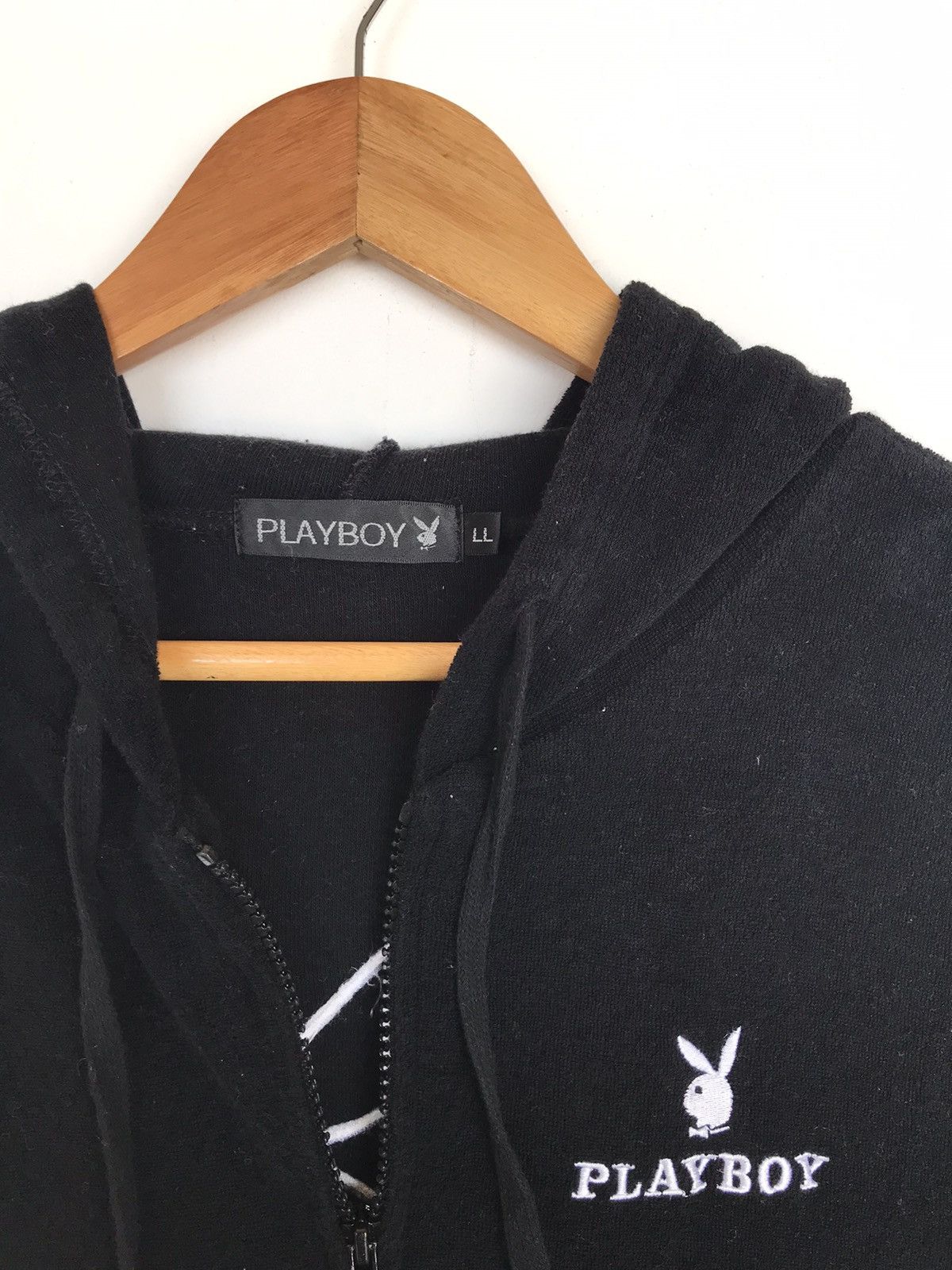 Playboy Vintage Playboy Big Logo Hoodie Short Sleeve Full Zip Size M / US 6-8 / IT 42-44 - 5 Thumbnail