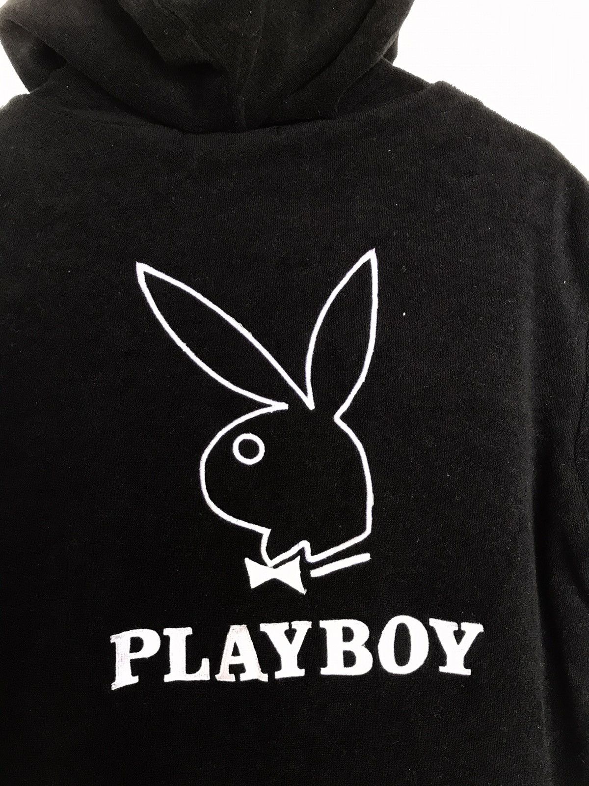 Playboy Vintage Playboy Big Logo Hoodie Short Sleeve Full Zip Size M / US 6-8 / IT 42-44 - 3 Thumbnail
