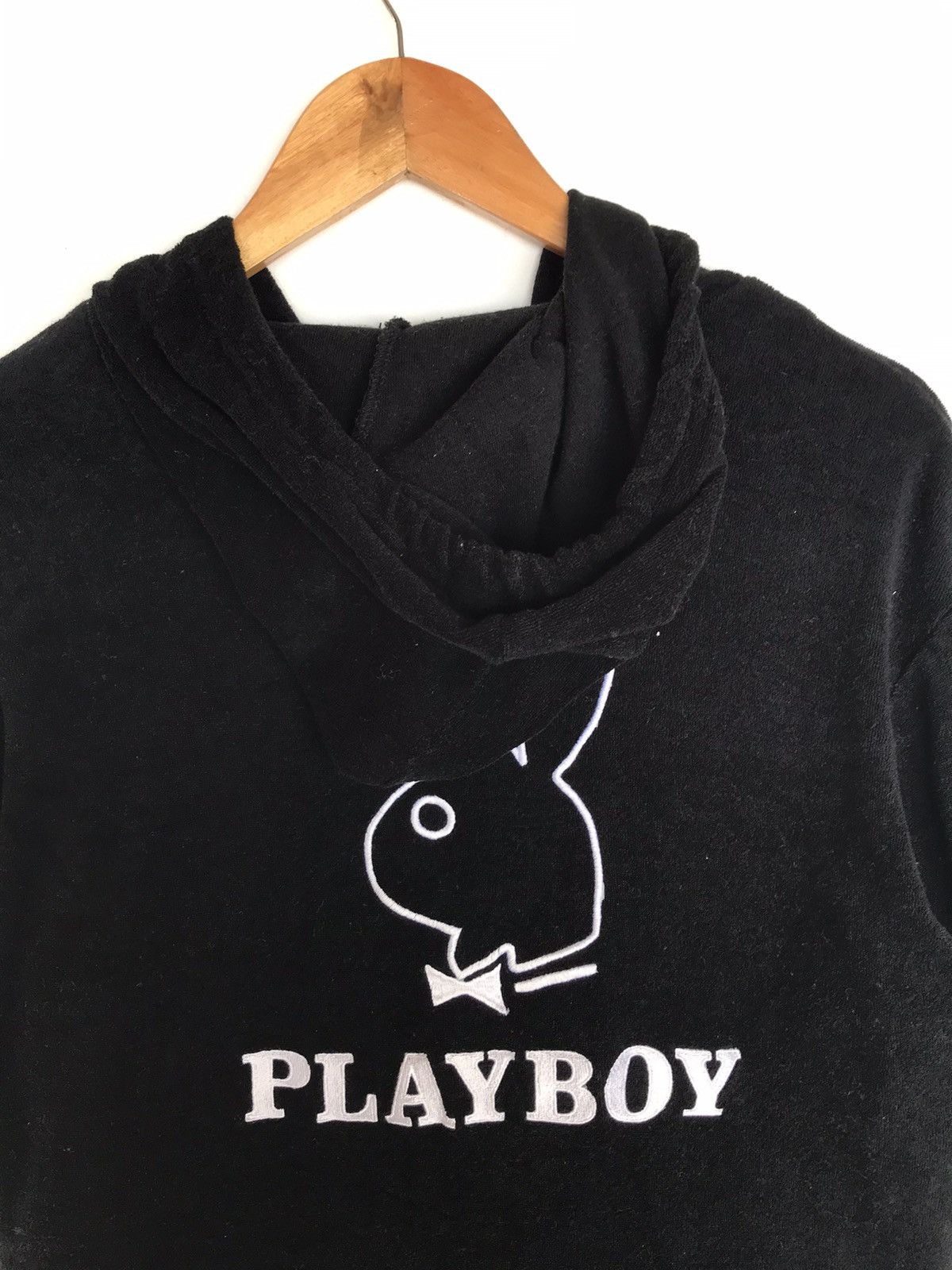 Playboy Vintage Playboy Big Logo Hoodie Short Sleeve Full Zip Size M / US 6-8 / IT 42-44 - 4 Thumbnail