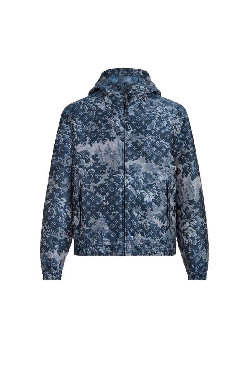 Louis Vuitton Blue & Yellow Tapestry Cargo Jacket