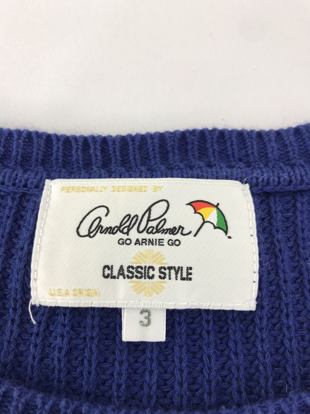 Japanese Brand × Vintage Arnold Palmer Go Arnie Go Sweater Classic Unisex K174j Size S / US 4 / IT 40 - 4 Thumbnail