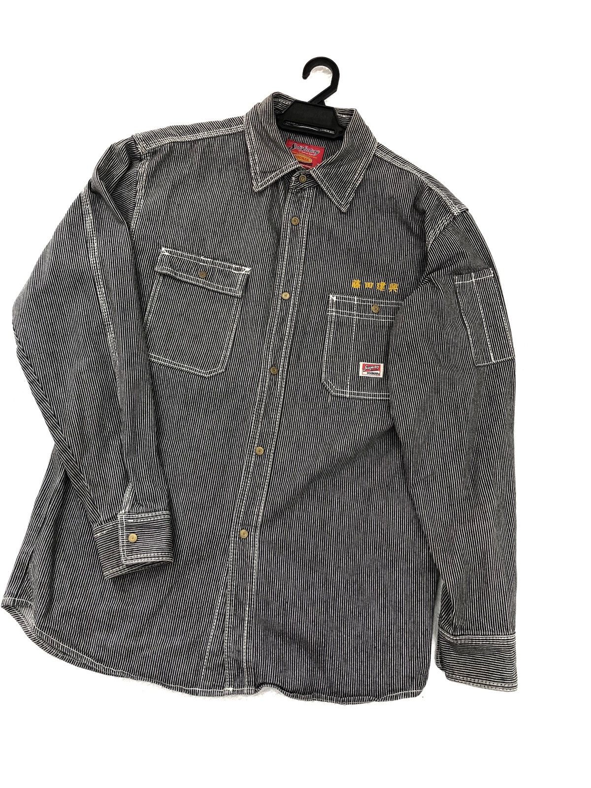 Blue Blue Japan × Japanese Brand × Vintage Dogman worker denim long Sleeve Shirt nice designer Size US L / EU 52-54 / 3 - 5 Thumbnail