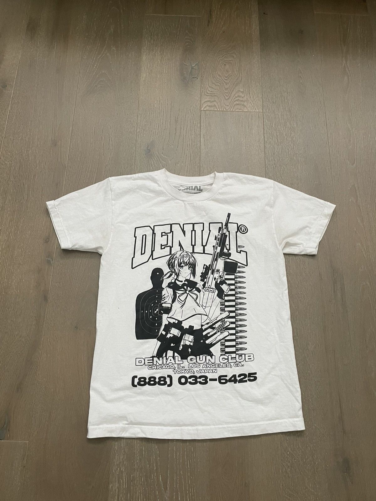 Vintage Denial Anime Gun Club Tee Size US M / EU 48-50 / 2 - 1 Thumbnail