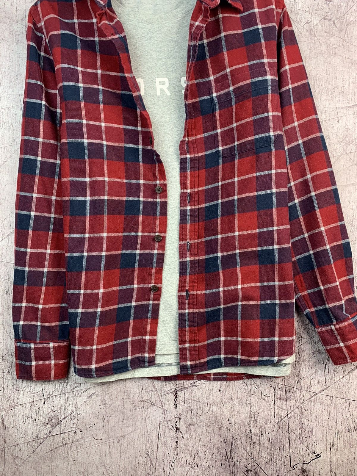 Flannel × Uniqlo × Vintage Uniqlo Vintage Mens Flannel Plaid Shirt Size US M / EU 48-50 / 2 - 3 Thumbnail