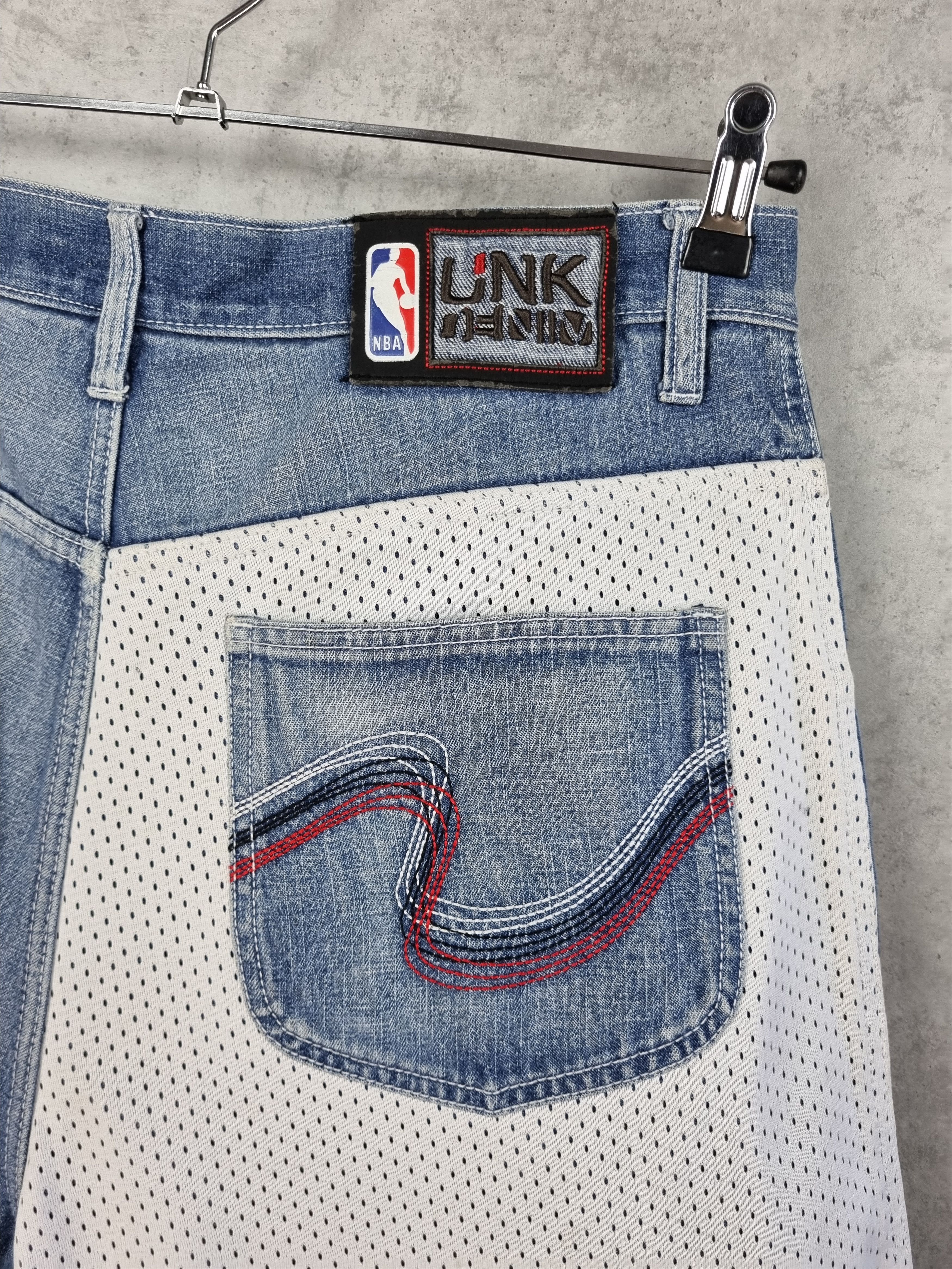 NBA Vintage 90s NBA 76ers Sixers Iverson Denim shorts Size US 34 / EU 50 - 5 Thumbnail