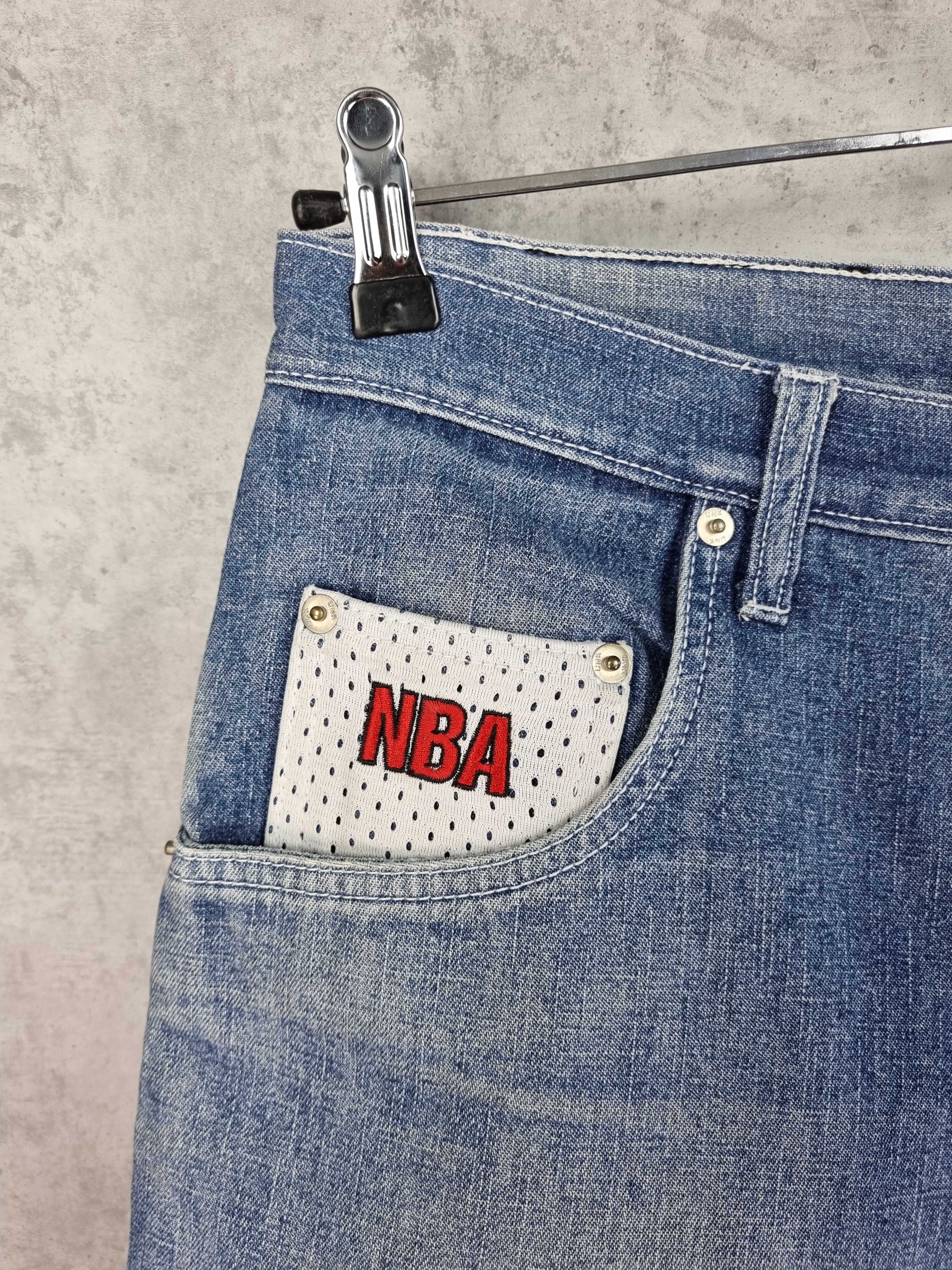 NBA Vintage 90s NBA 76ers Sixers Iverson Denim shorts Size US 34 / EU 50 - 13 Thumbnail