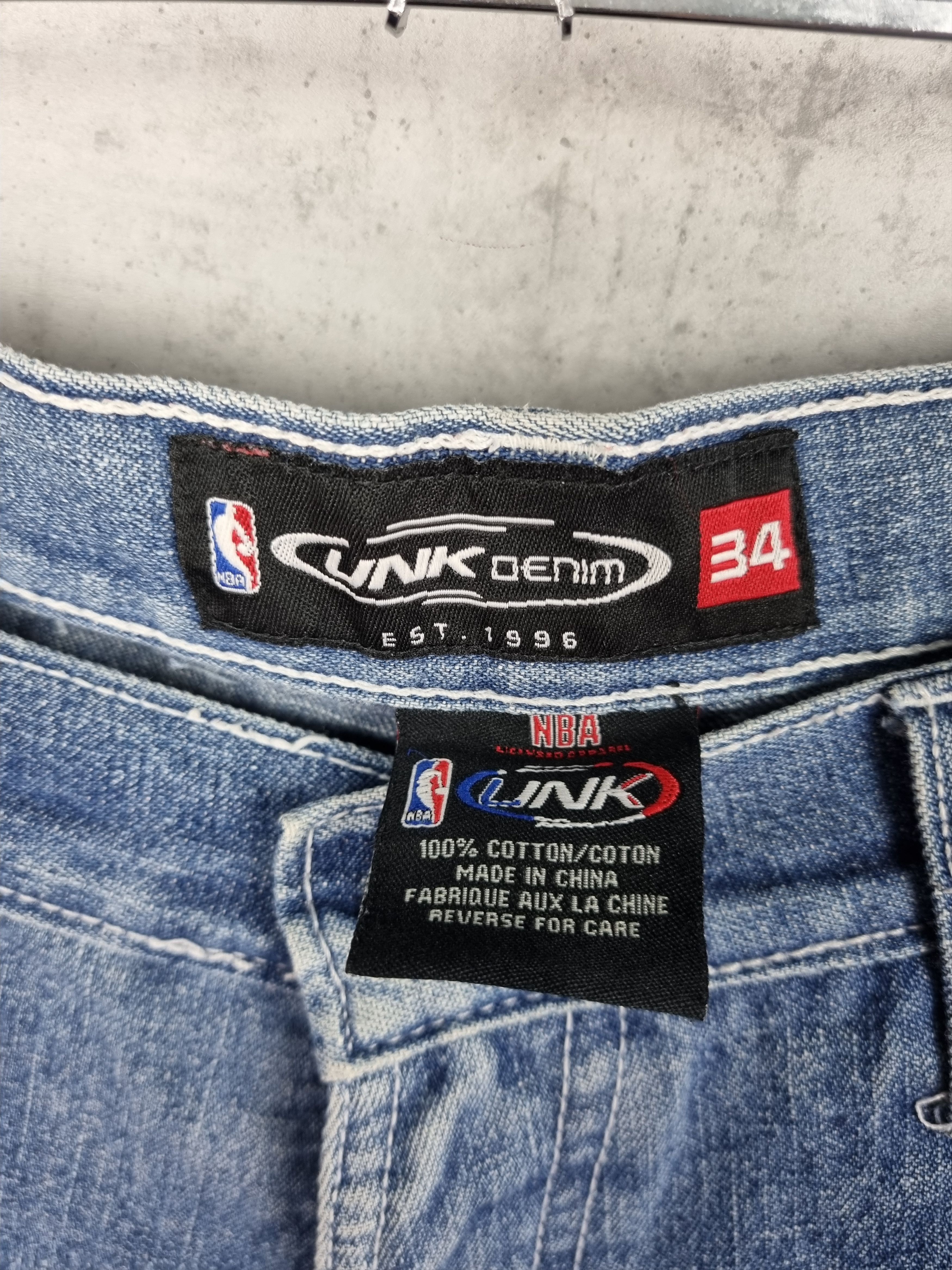 NBA Vintage 90s NBA 76ers Sixers Iverson Denim shorts Size US 34 / EU 50 - 6 Thumbnail