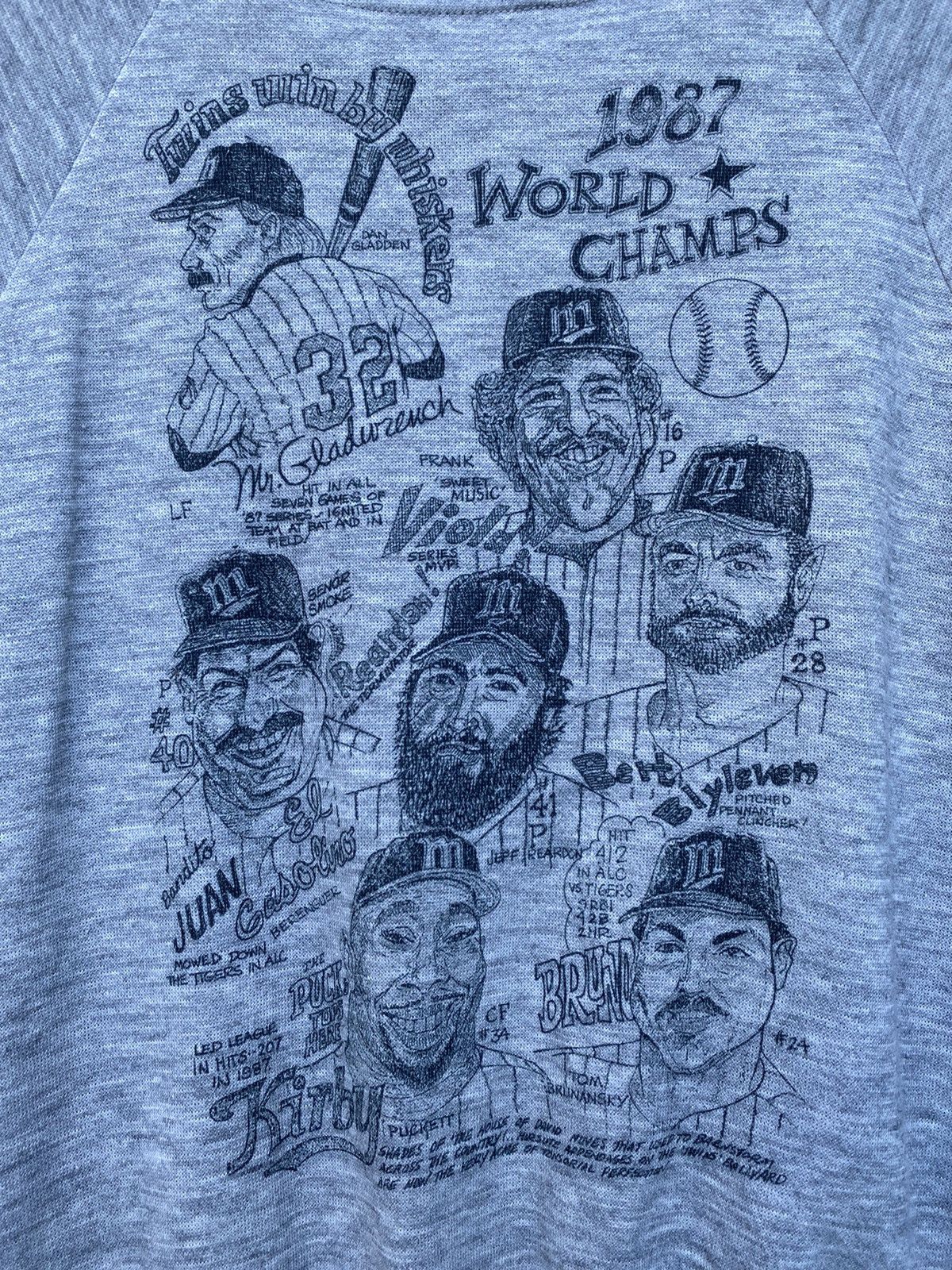 MLB × Vintage 🔥RARE🔥VINTAGE 1987 MLB WORLD CHAMPIONSHIPS MENS SWEATER Size US L / EU 52-54 / 3 - 3 Thumbnail