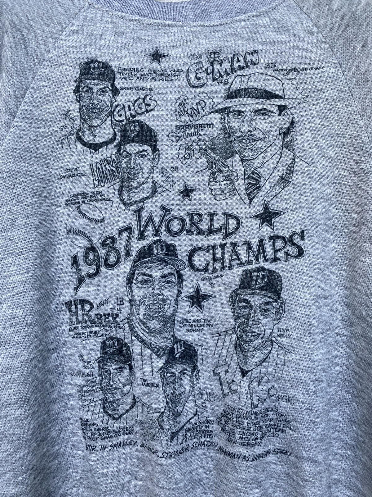 MLB × Vintage 🔥RARE🔥VINTAGE 1987 MLB WORLD CHAMPIONSHIPS MENS SWEATER Size US L / EU 52-54 / 3 - 5 Thumbnail