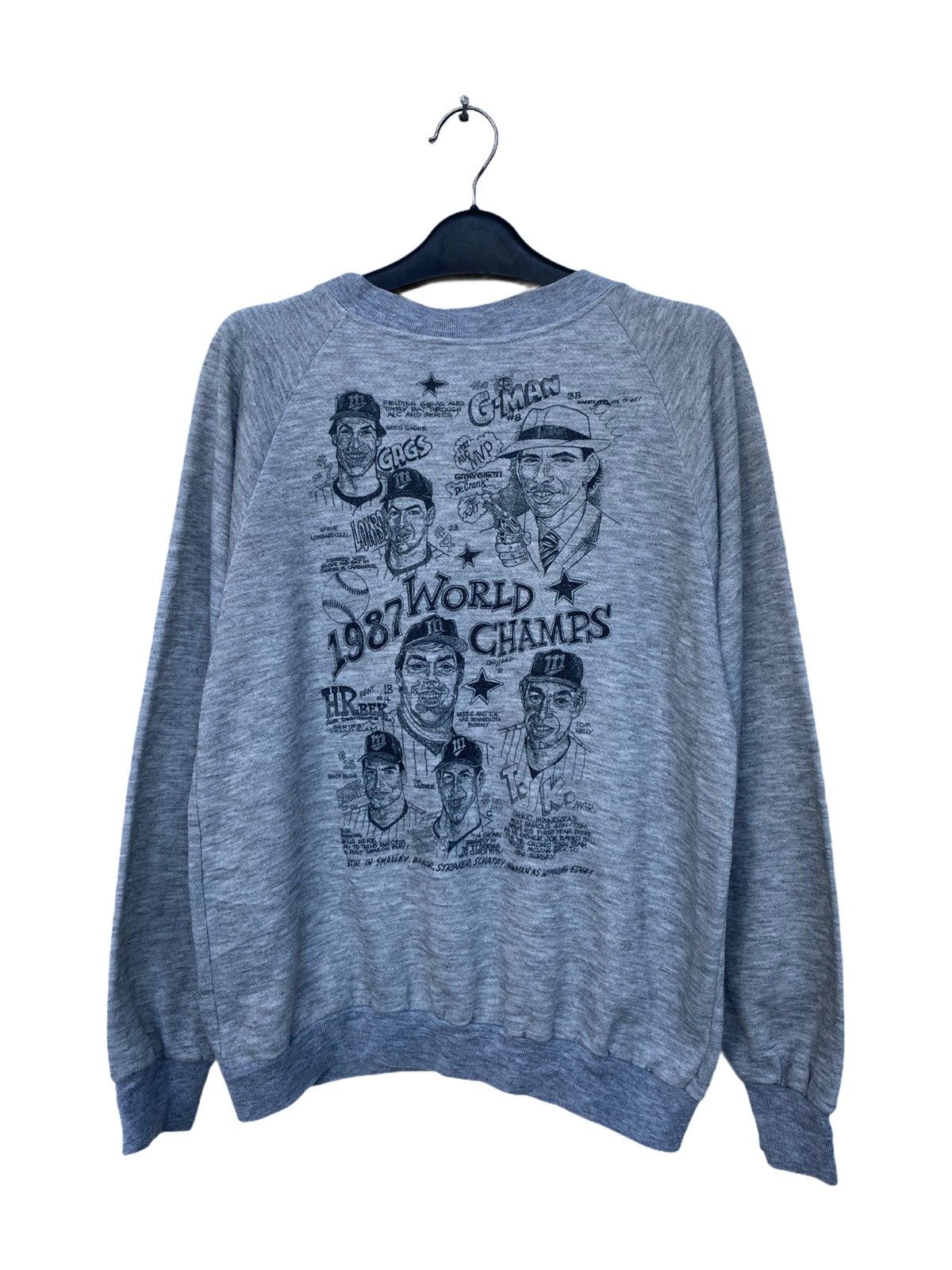 MLB × Vintage 🔥RARE🔥VINTAGE 1987 MLB WORLD CHAMPIONSHIPS MENS SWEATER Size US L / EU 52-54 / 3 - 2 Thumbnail