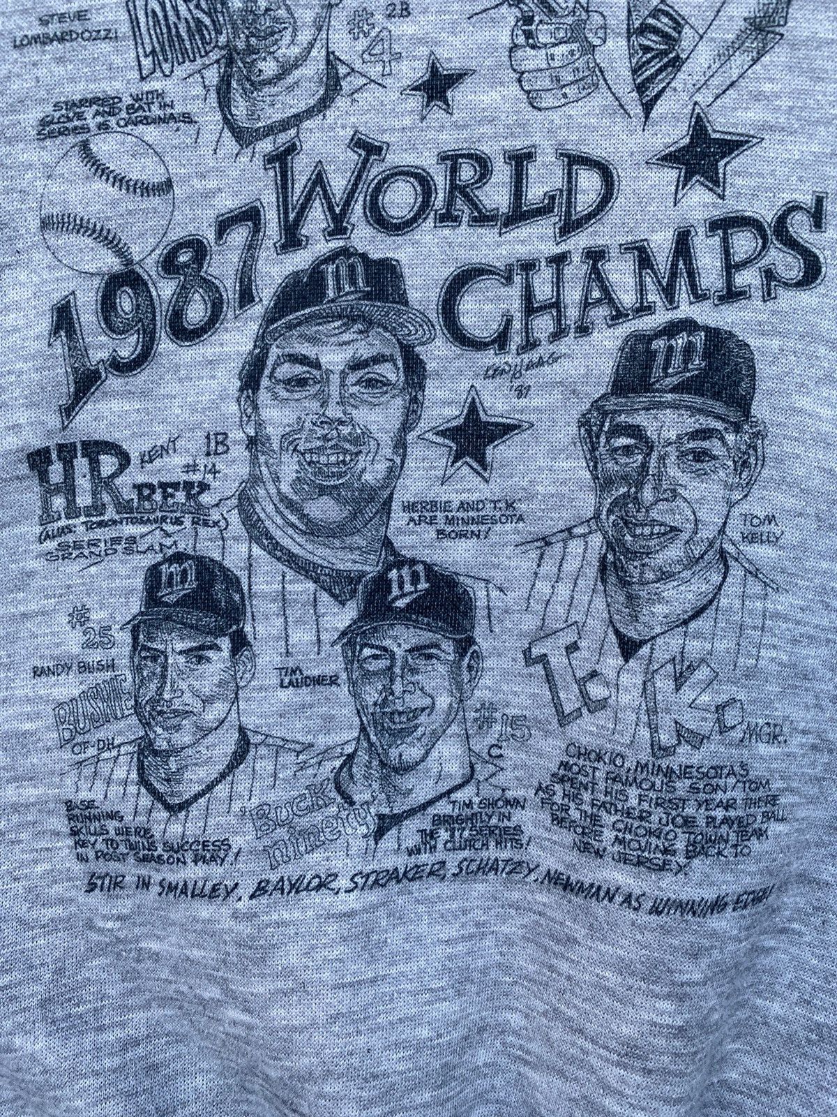 MLB × Vintage 🔥RARE🔥VINTAGE 1987 MLB WORLD CHAMPIONSHIPS MENS SWEATER Size US L / EU 52-54 / 3 - 6 Thumbnail