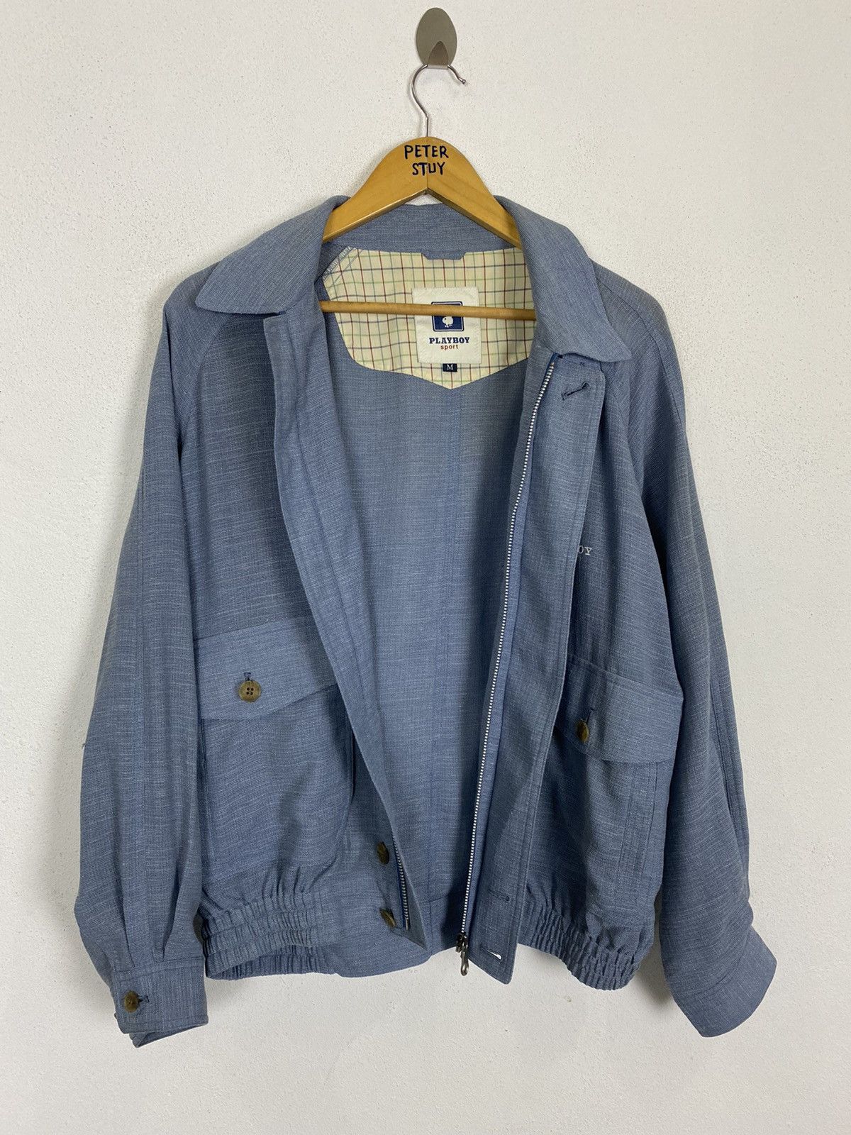 Playboy × Vintage VINTAGE 90’s PLAYBOY SPORT BOMBER STYLE JACKET Size US M / EU 48-50 / 2 - 2 Thumbnail