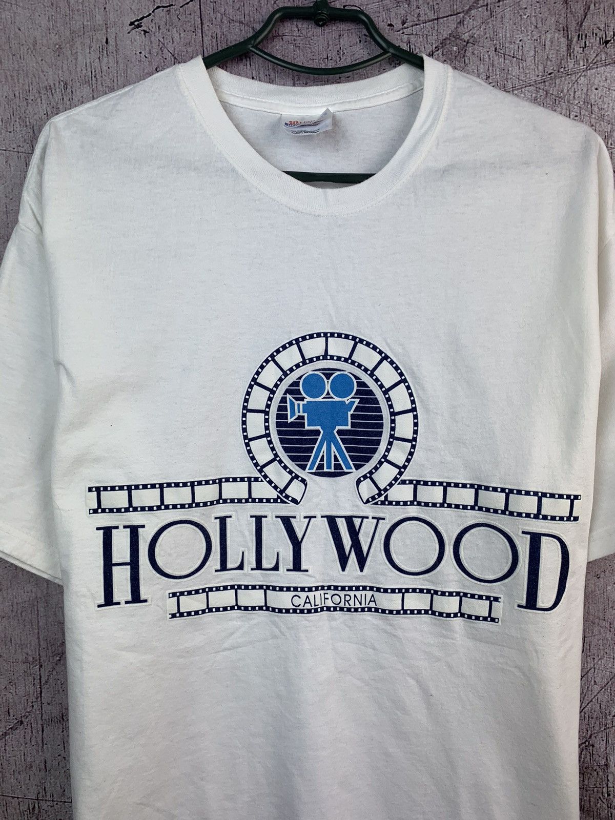Hanes × Vintage Vintage Hollywood California T Shirt Size US L / EU 52-54 / 3 - 2 Thumbnail