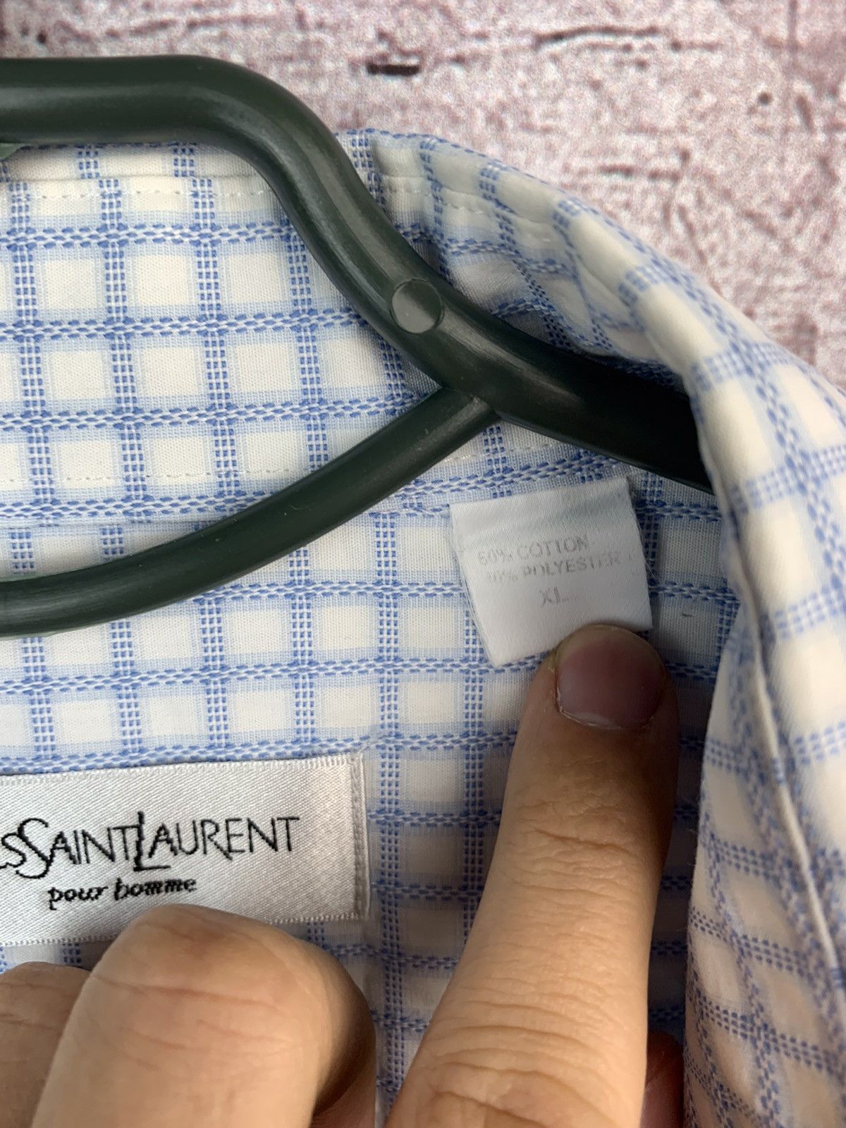 Yves Saint Laurent Yves Saint Laurent YSL Vintage Mens Short Sleeve Shirt Size US XL / EU 56 / 4 - 6 Thumbnail