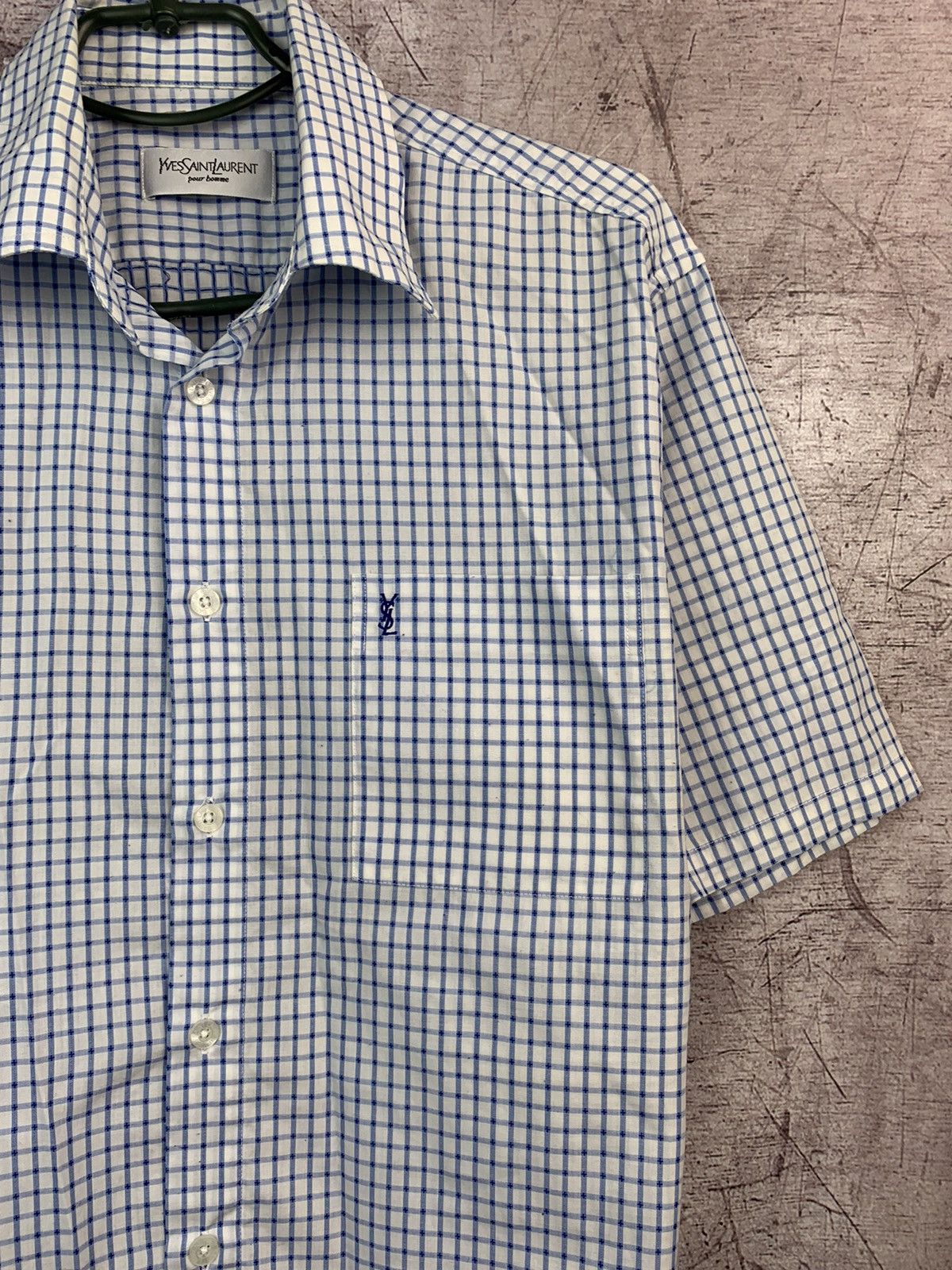 Yves Saint Laurent Vintage Yves Saint Lauren Mens Short Sleeve Shirt Size US M / EU 48-50 / 2 - 3 Thumbnail
