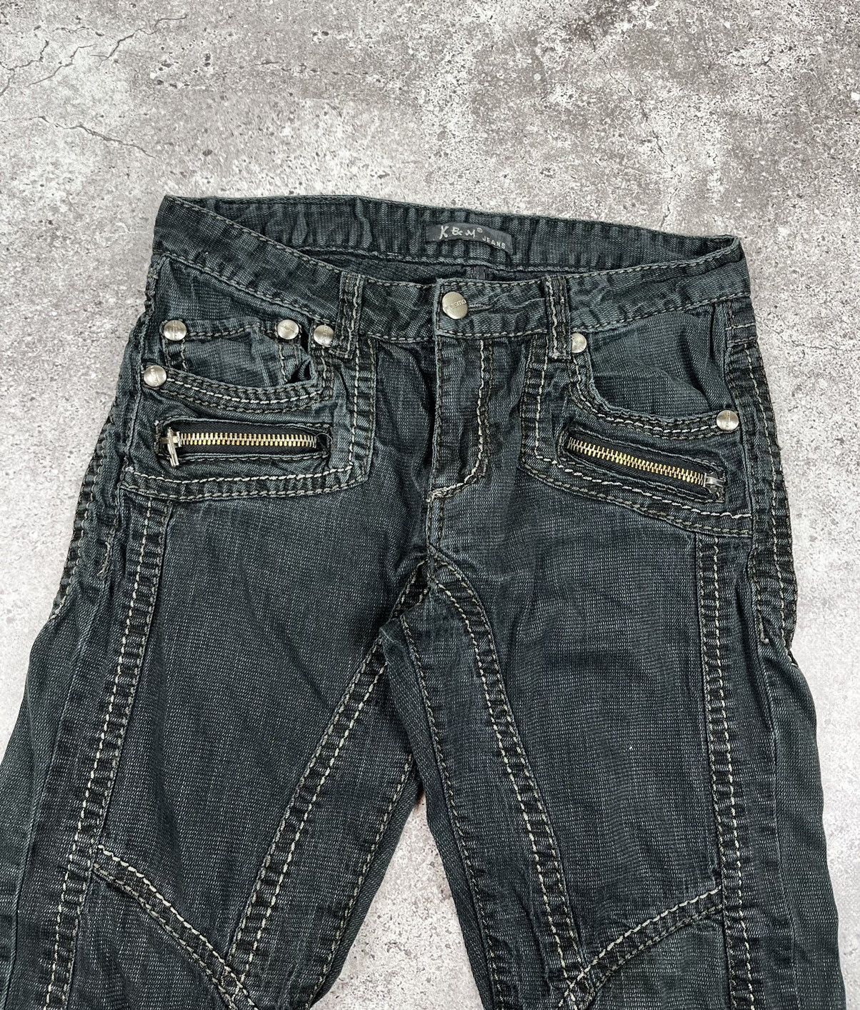 Vintage K&M Vintage Avante Garde Denim Pants Size US 34 / EU 50 - 6 Thumbnail