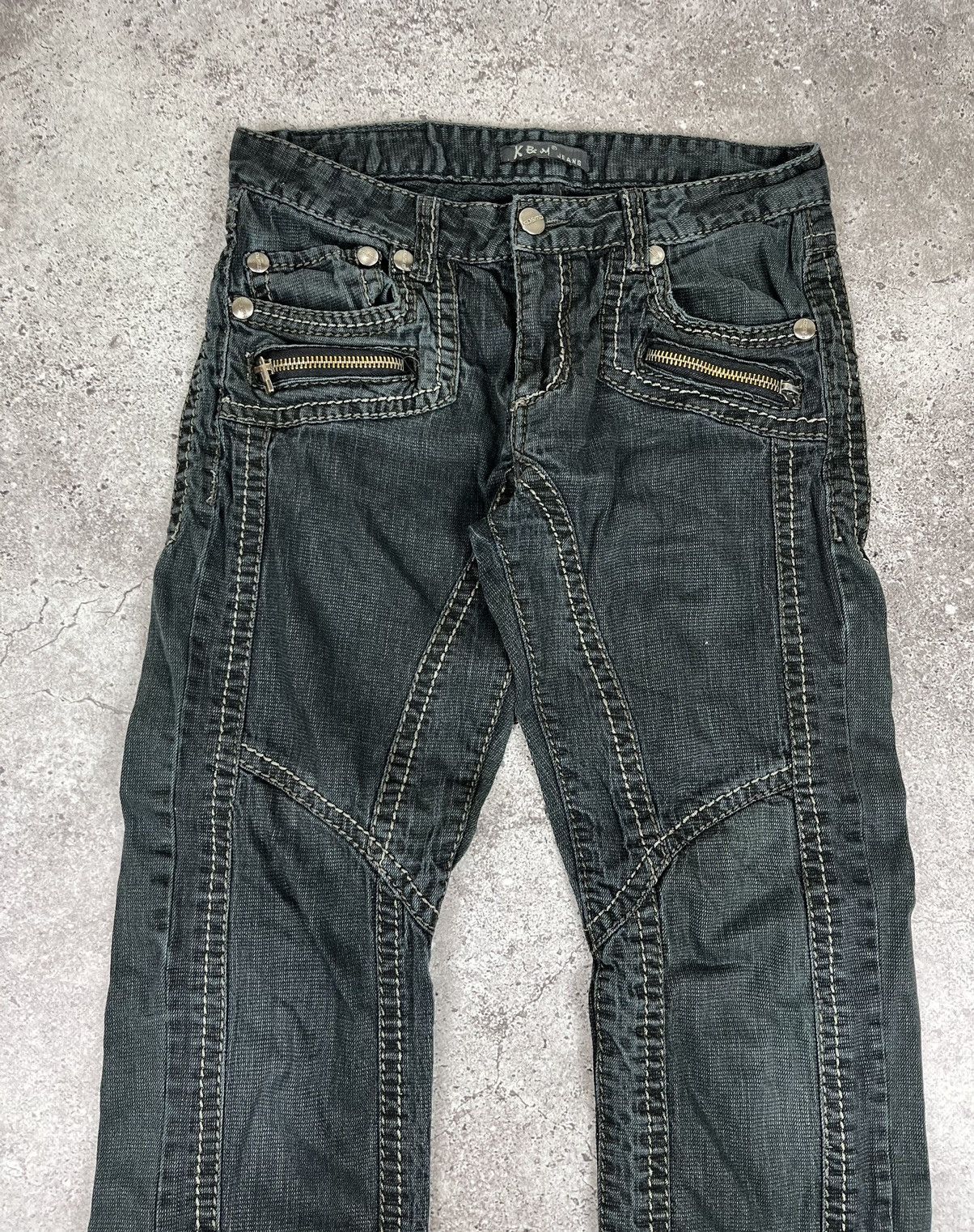 Vintage K&M Vintage Avante Garde Denim Pants Size US 34 / EU 50 - 3 Thumbnail