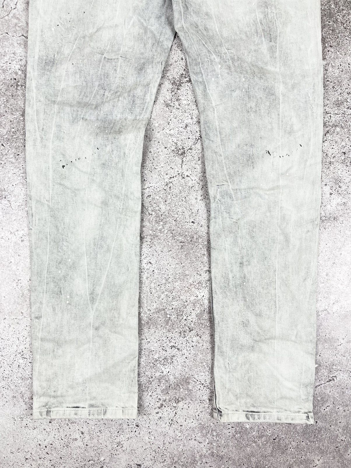 Dsquared2 Dsquared2 2019 White Painted Distressed Denim Pants Size US 34 / EU 50 - 12 Thumbnail