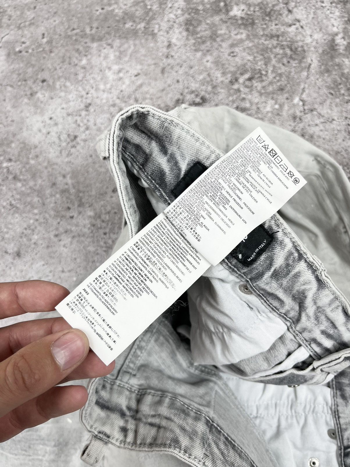 Dsquared2 Dsquared2 2019 White Painted Distressed Denim Pants Size US 34 / EU 50 - 10 Thumbnail