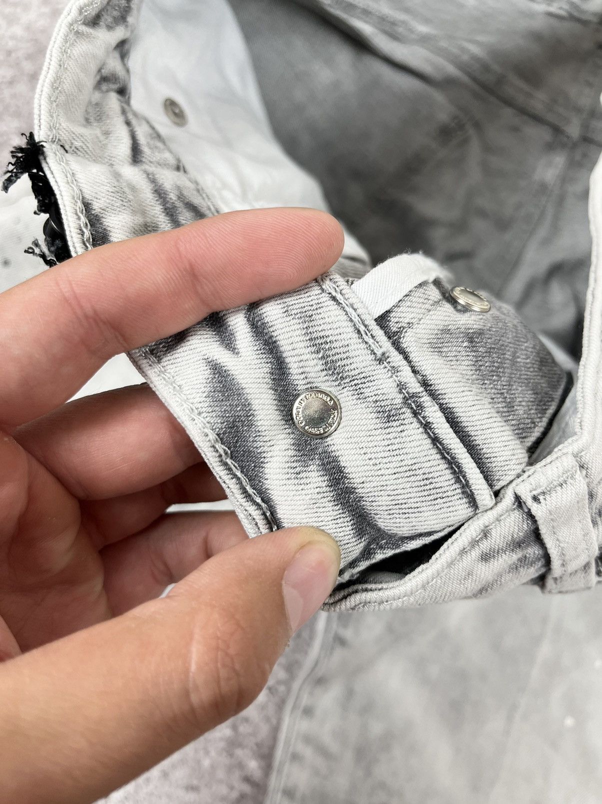 Dsquared2 Dsquared2 2019 White Painted Distressed Denim Pants Size US 34 / EU 50 - 8 Thumbnail