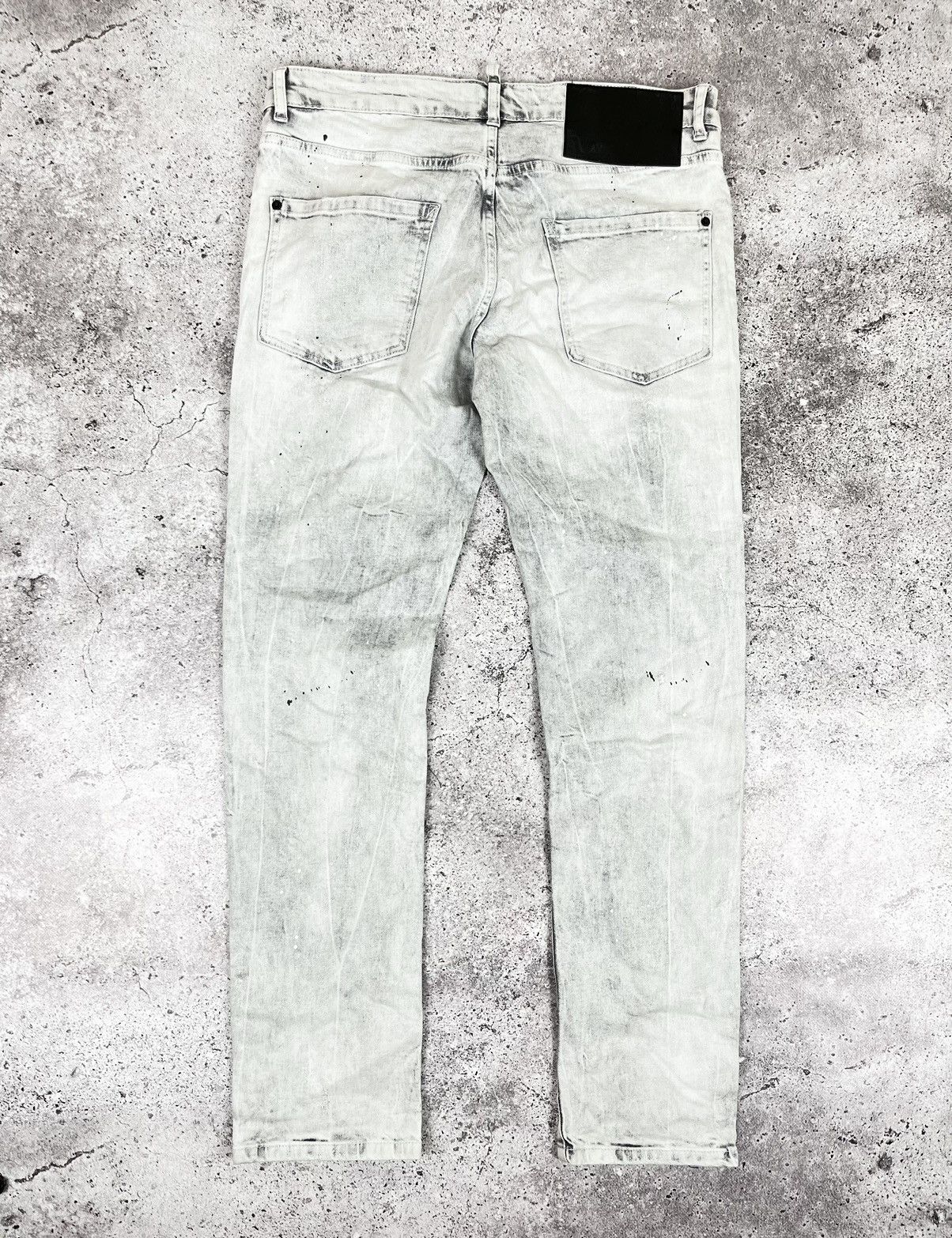 Dsquared2 Dsquared2 2019 White Painted Distressed Denim Pants Size US 34 / EU 50 - 2 Thumbnail