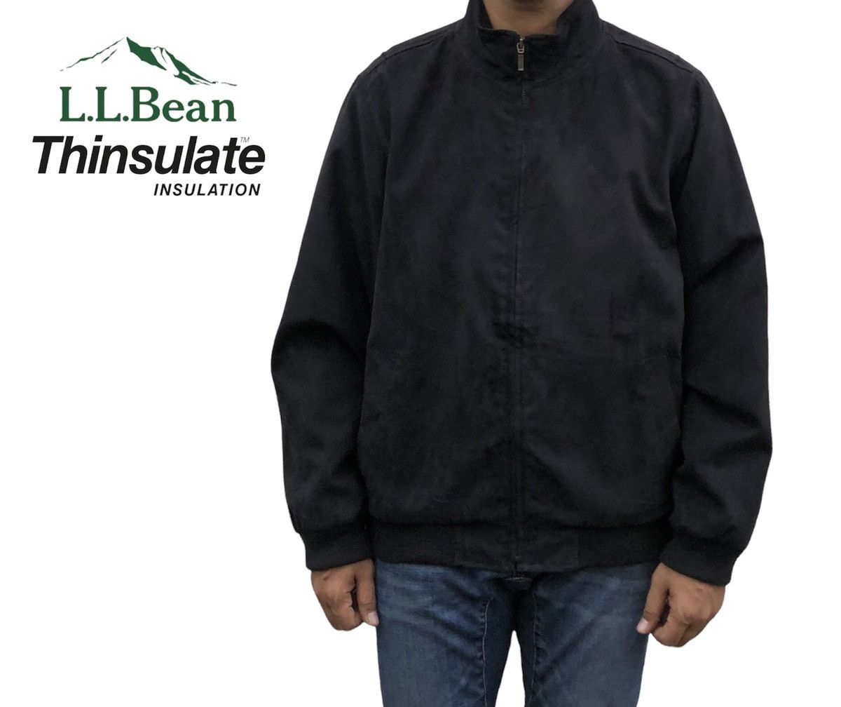 image of L L Bean x Vintage L. L. Bean Bomber Jacket in Black, Men's (Size XL)